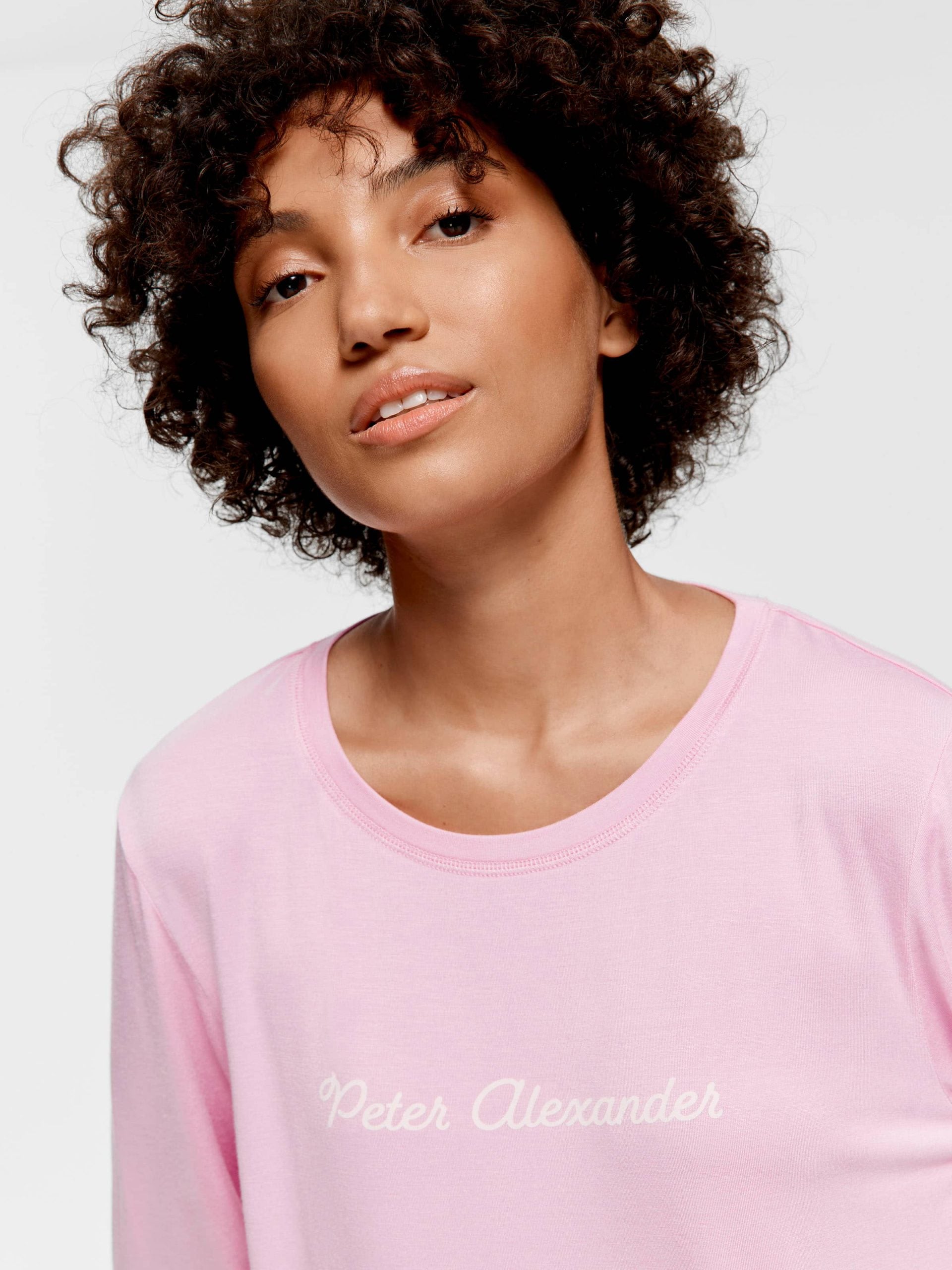 Pink Classic Long Sleeve Top pink