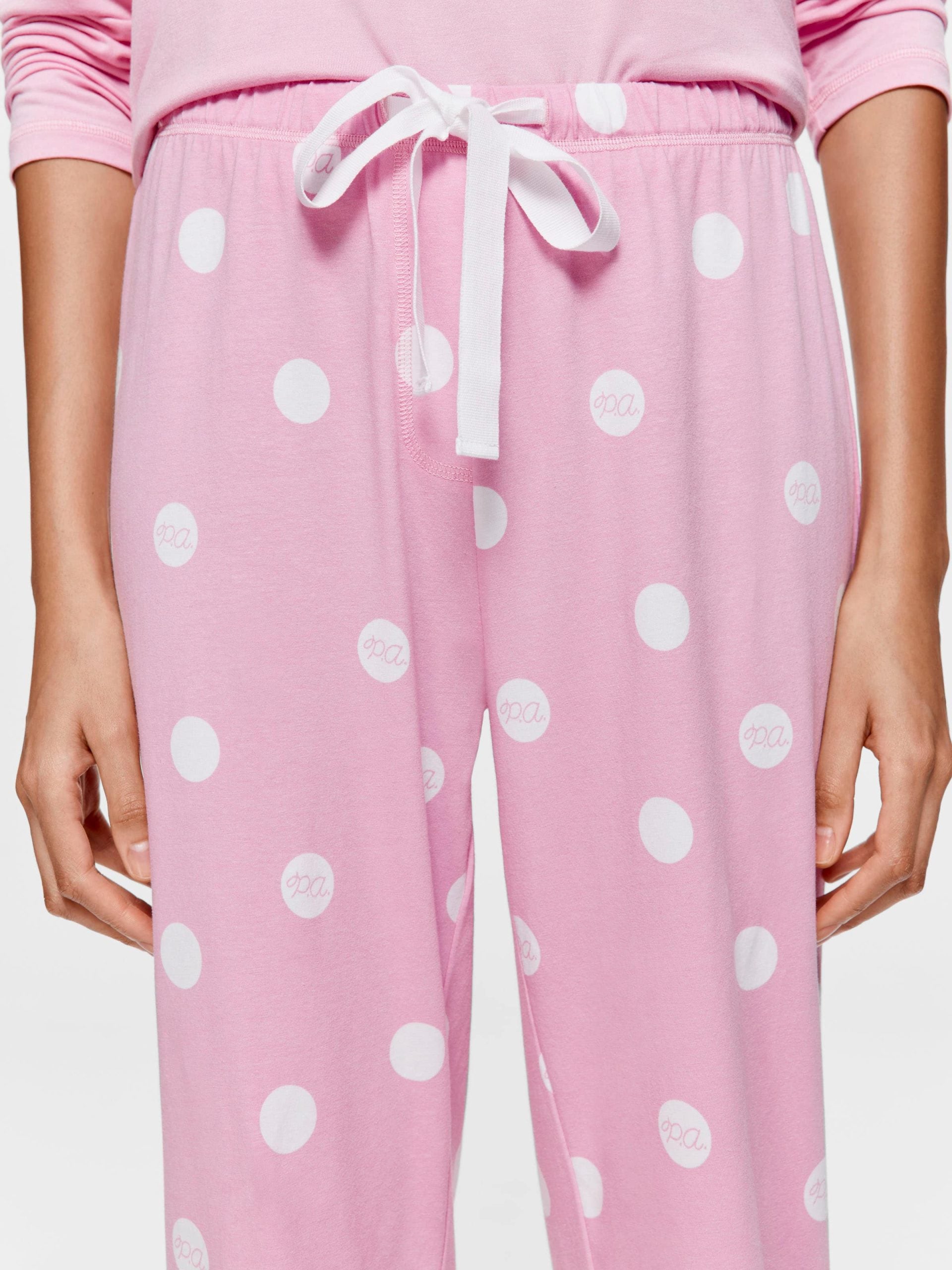 Pink Spotted Easy Pj Pant pink