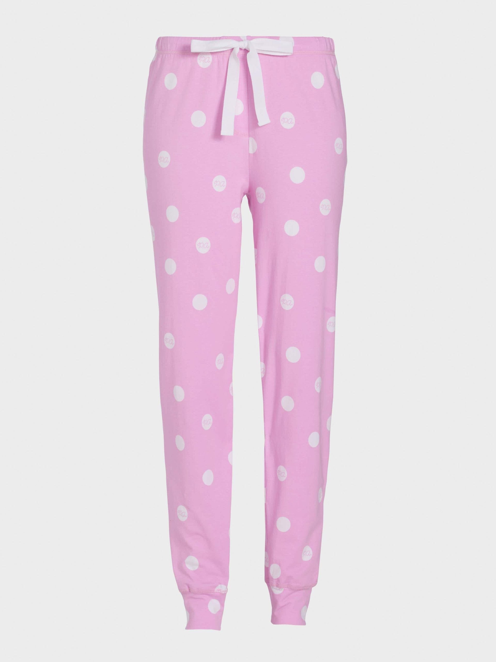 Pink Spotted Easy Pj Pant pink