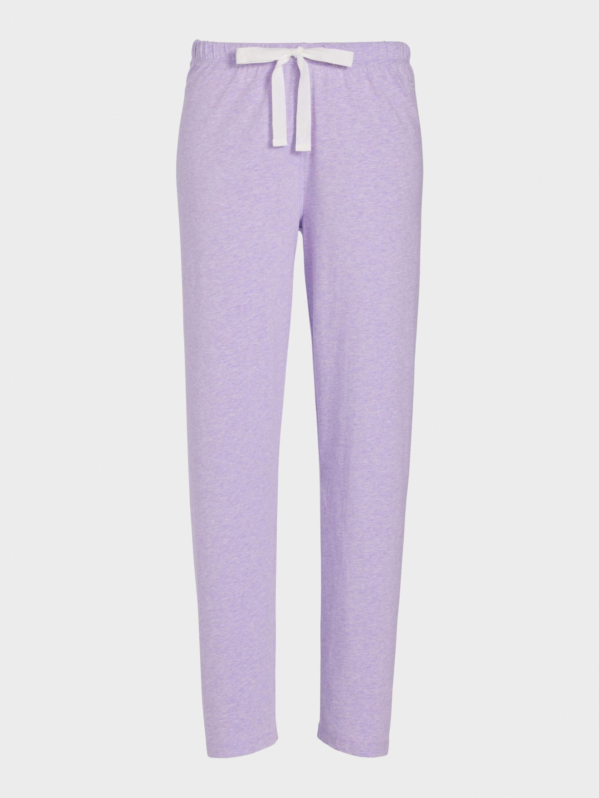 Purple Marle Straight Leg Pj Pant purple