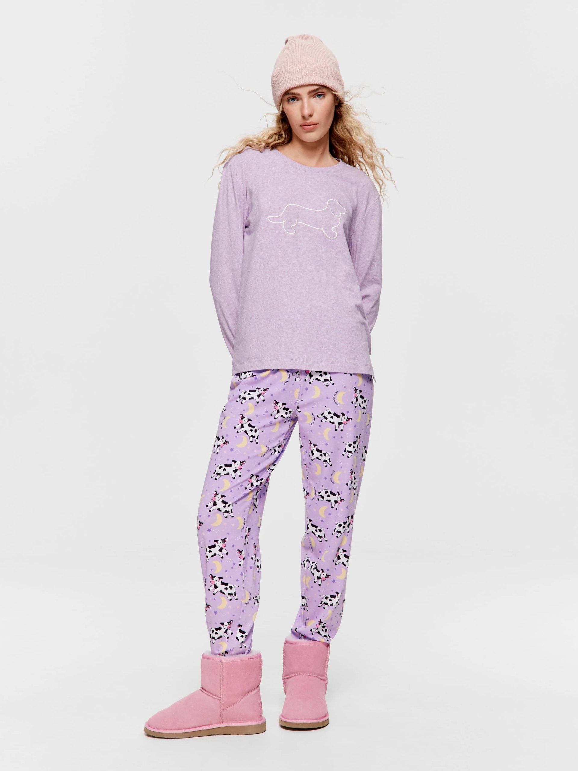Purple Marle Penny Logo Sweater purple