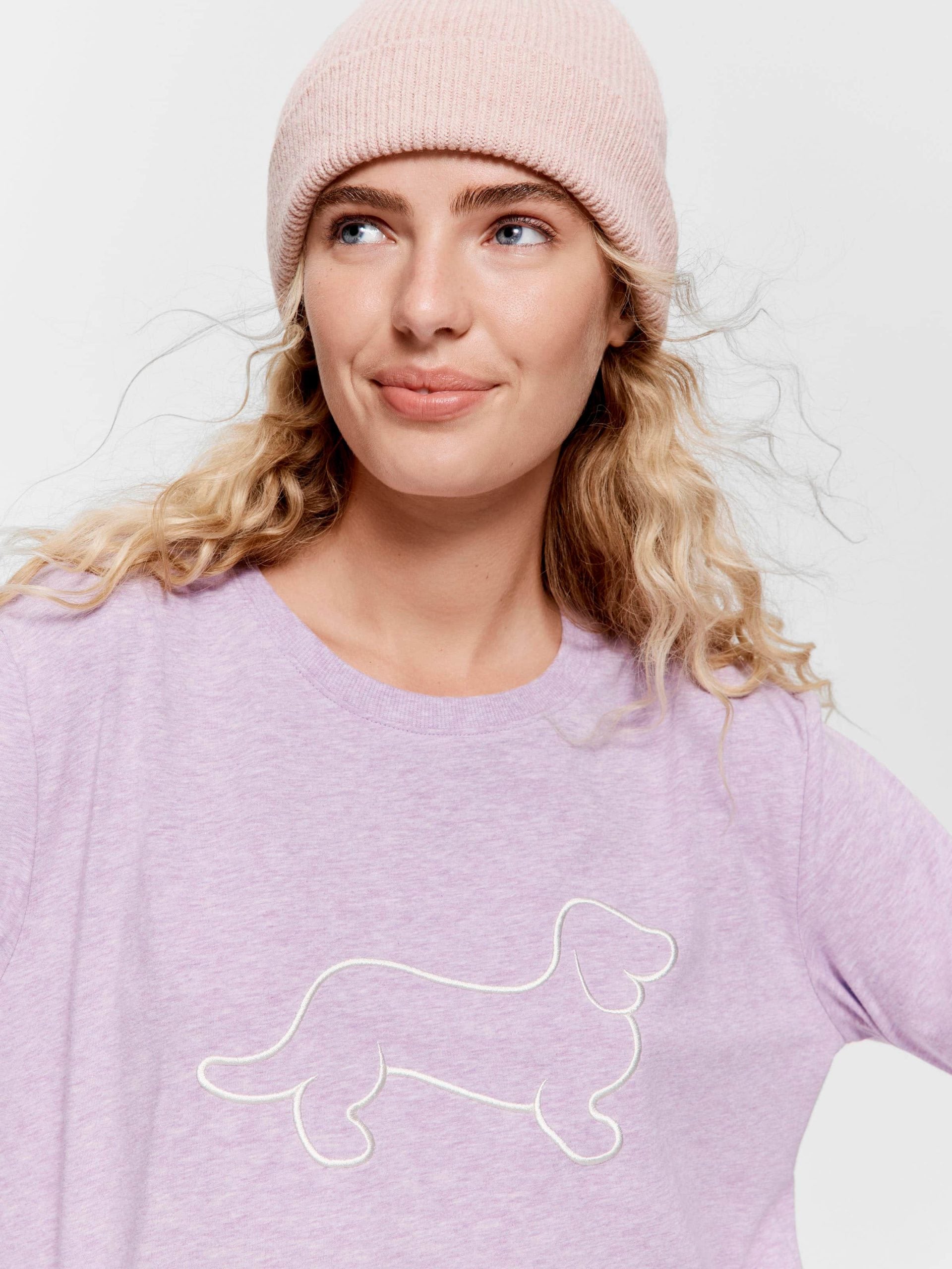 Purple Marle Penny Logo Sweater purple
