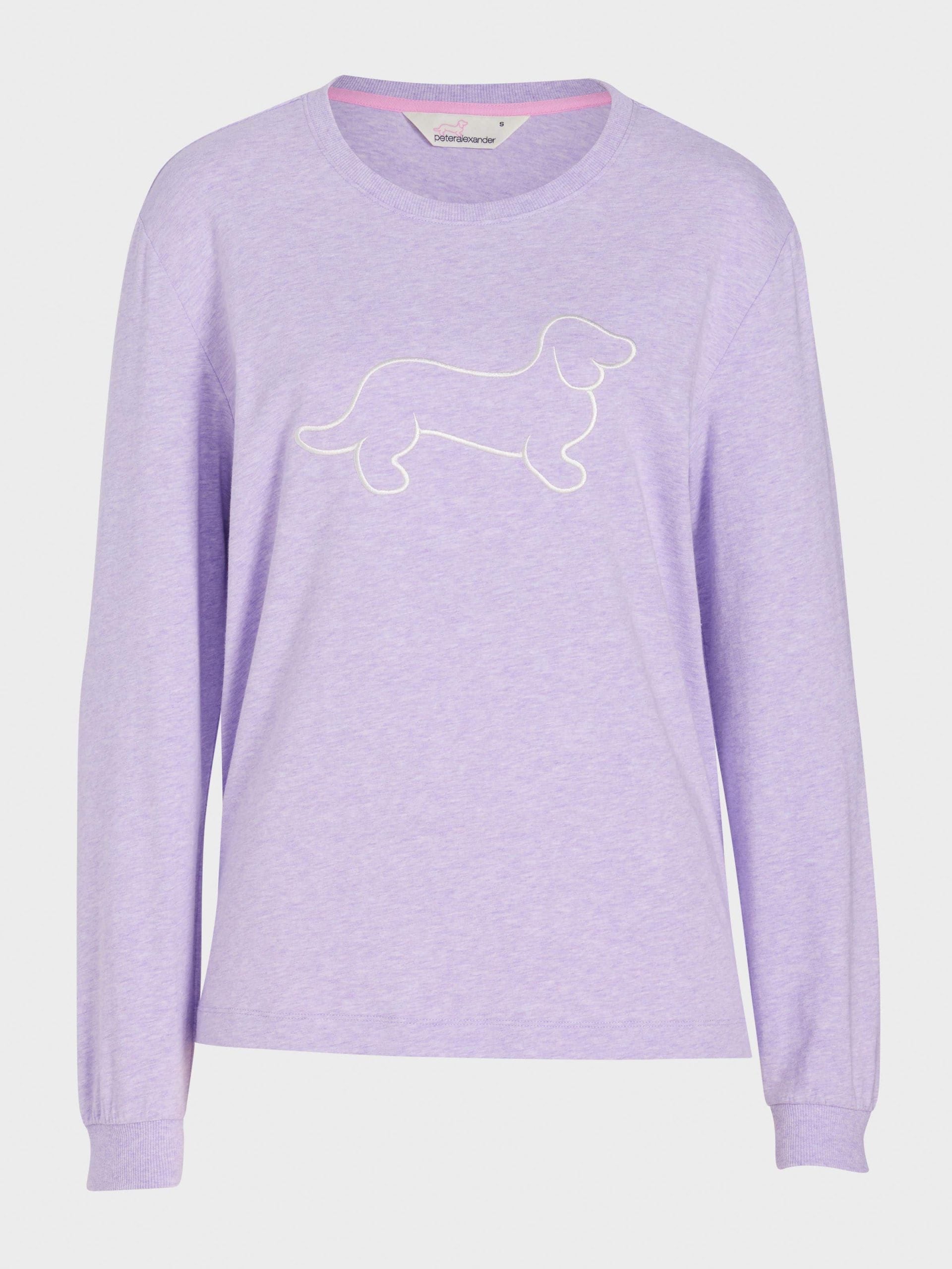 Purple Marle Penny Logo Sweater purple