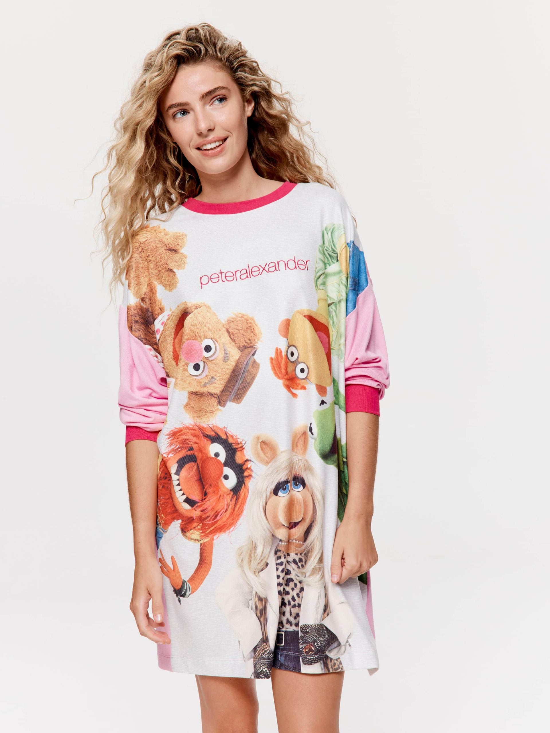 The Muppets Plush Long Sleeve Nightie multi