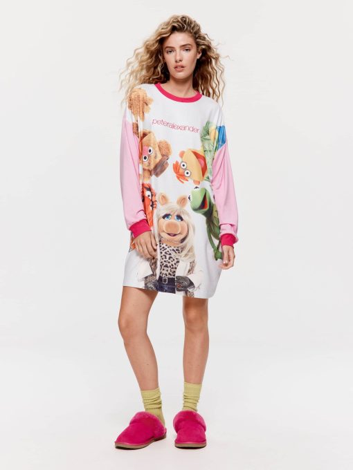The Muppets Plush Long Sleeve Nightie multi