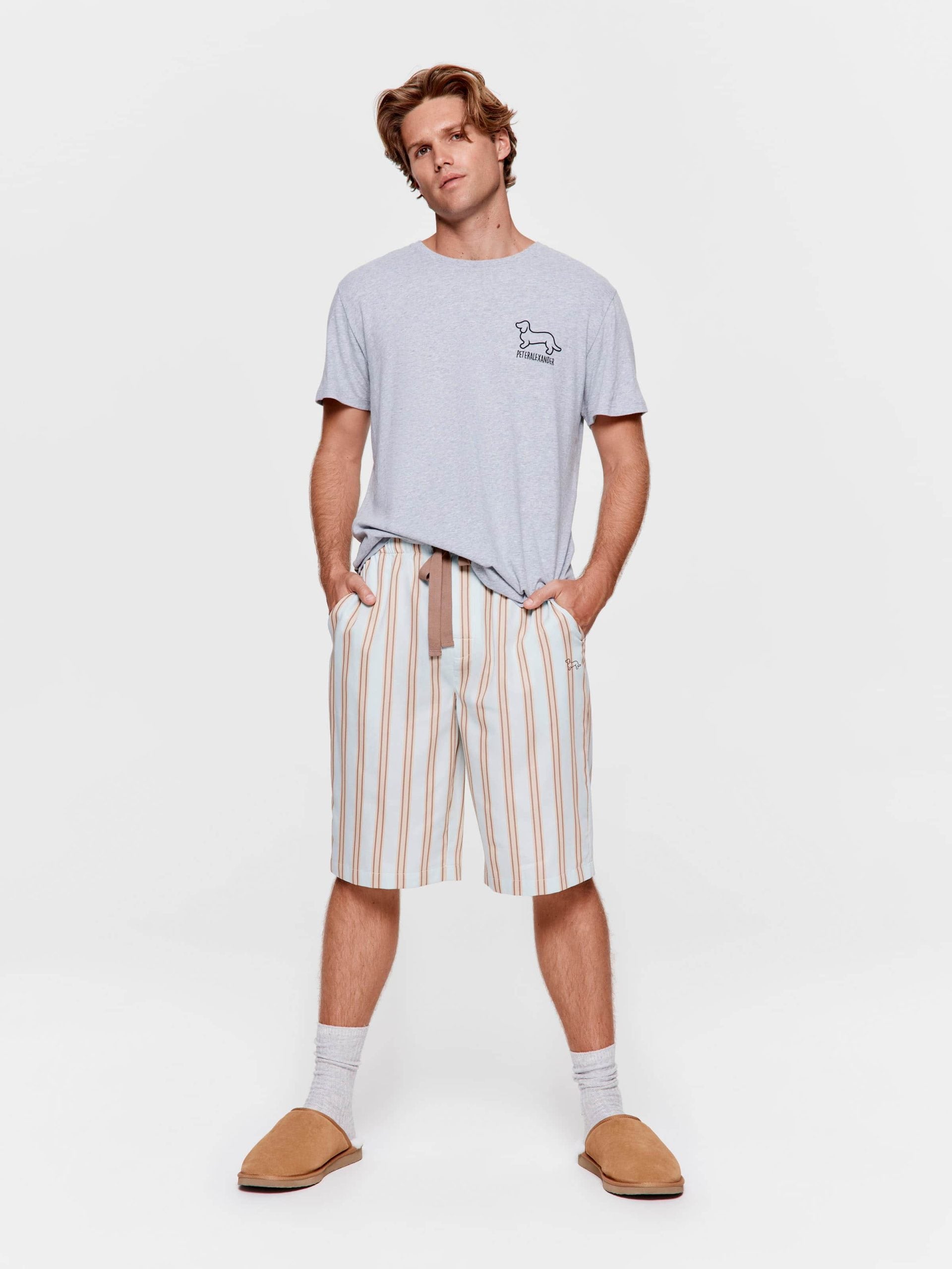 Mint Stripe Sleep Short multi