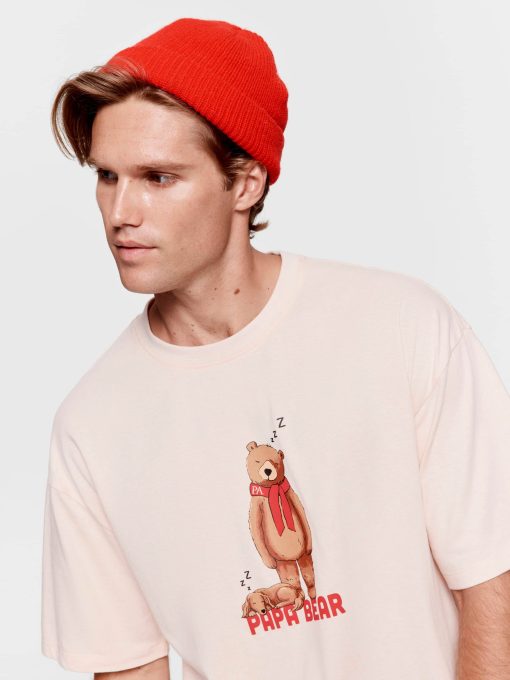 Family Papa Bear Tee oatmeal