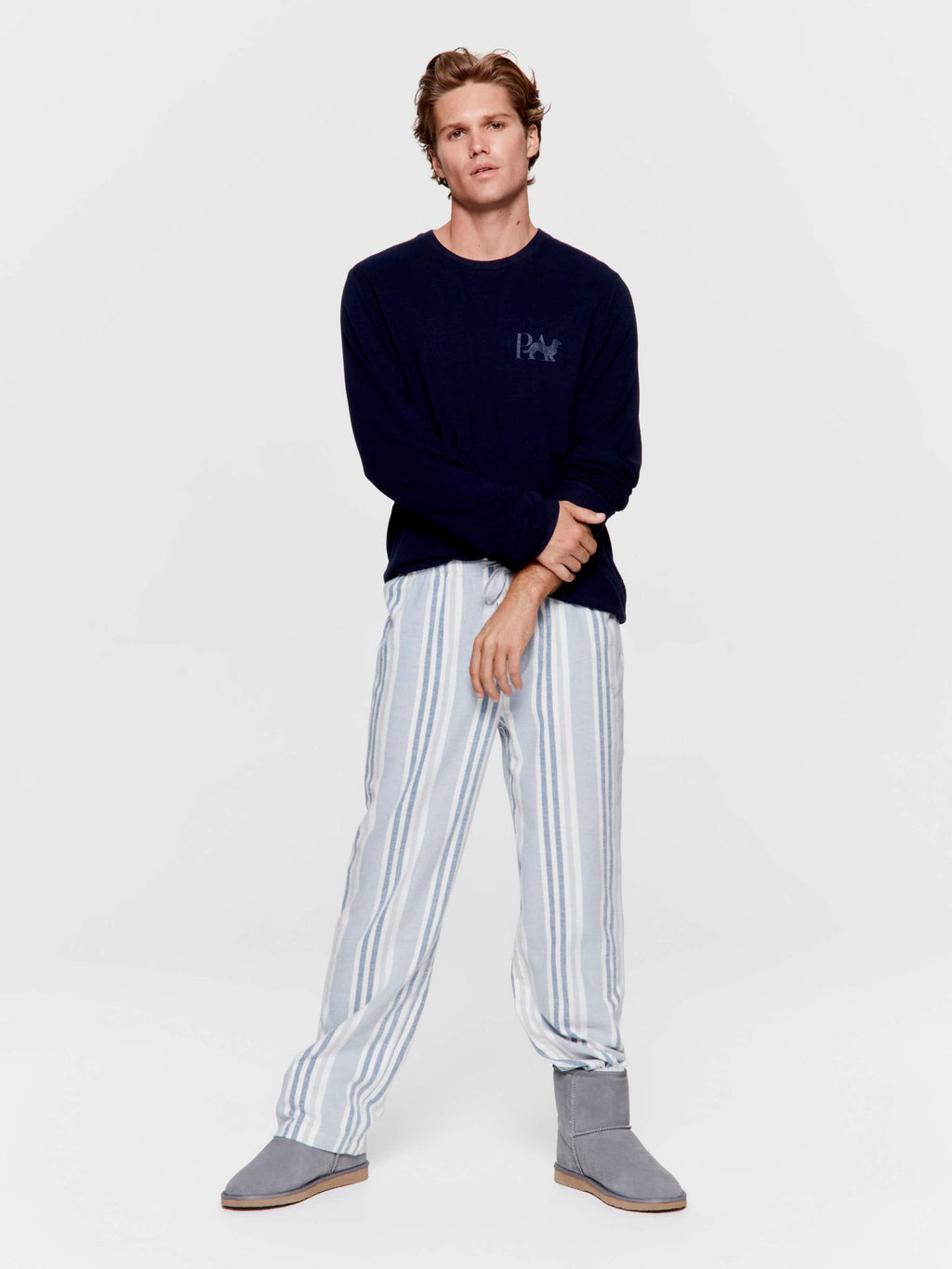Multi Stripe Classic Flannelette Pj Pant multi