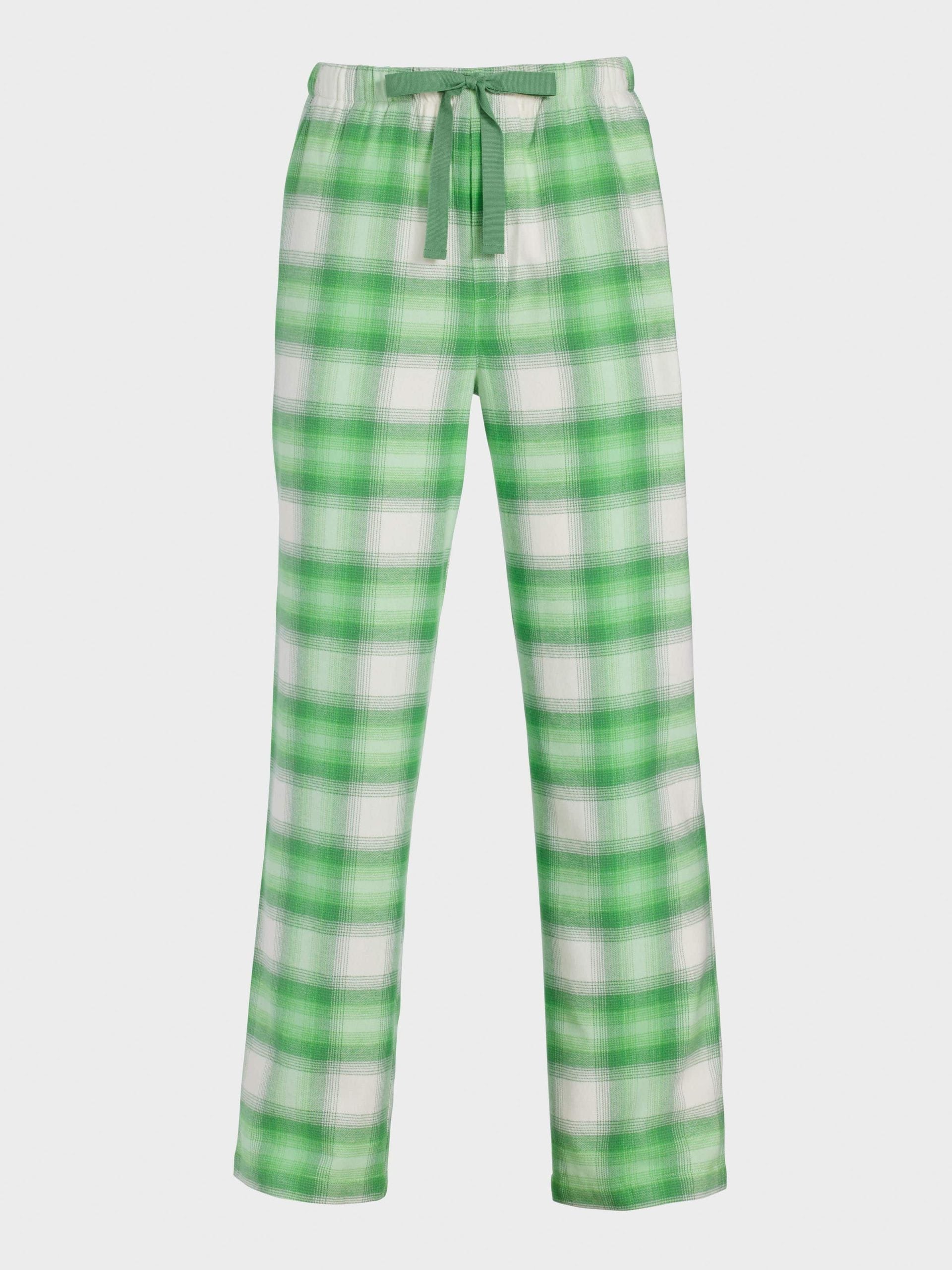 Green Check Flannelette Classic Pj Pant green