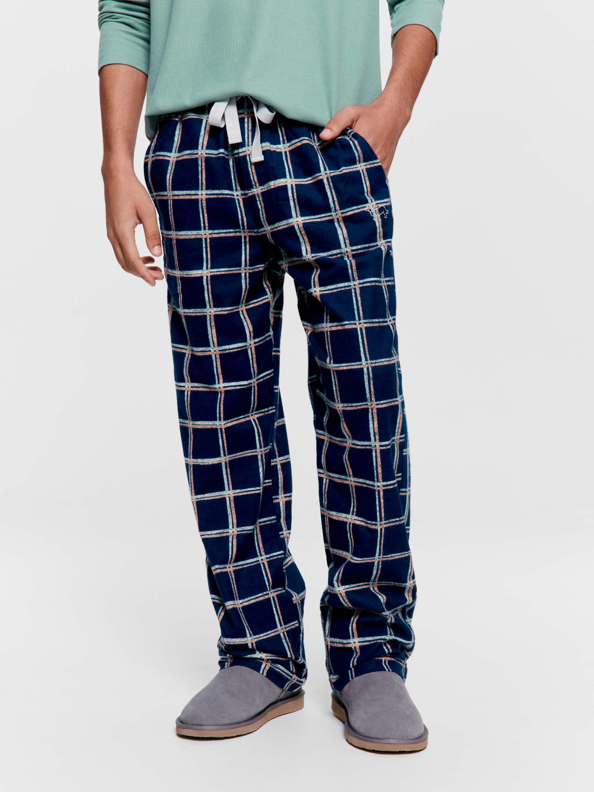 Windowpane Flannelette Classic Pj Pant multi