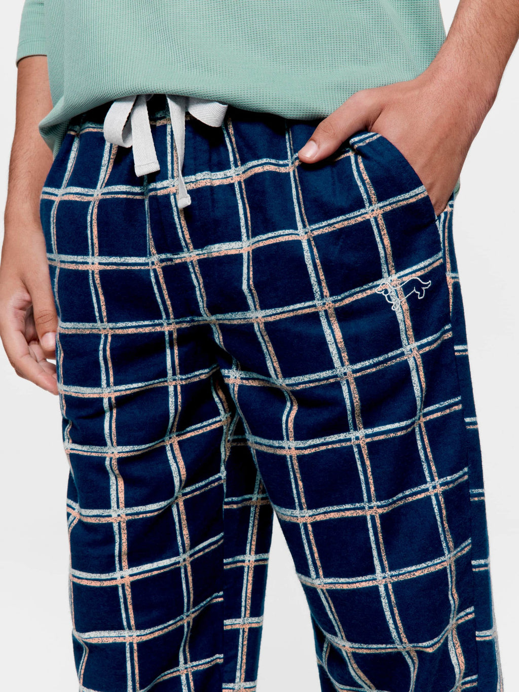 Windowpane Flannelette Classic Pj Pant multi
