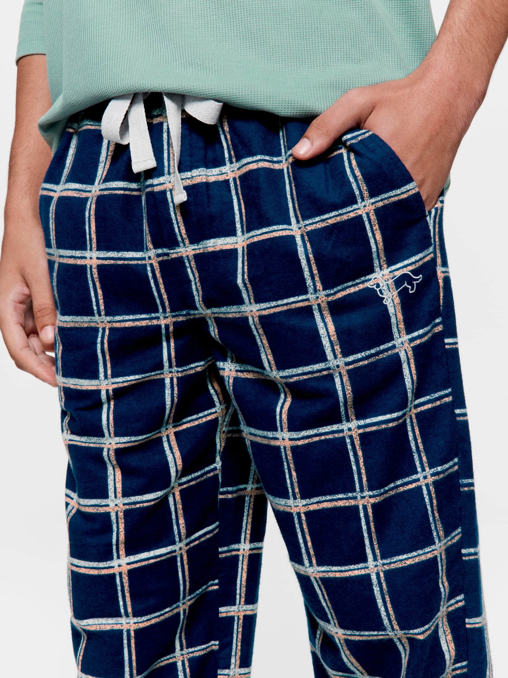 Windowpane Flannelette Classic Pj Pant multi