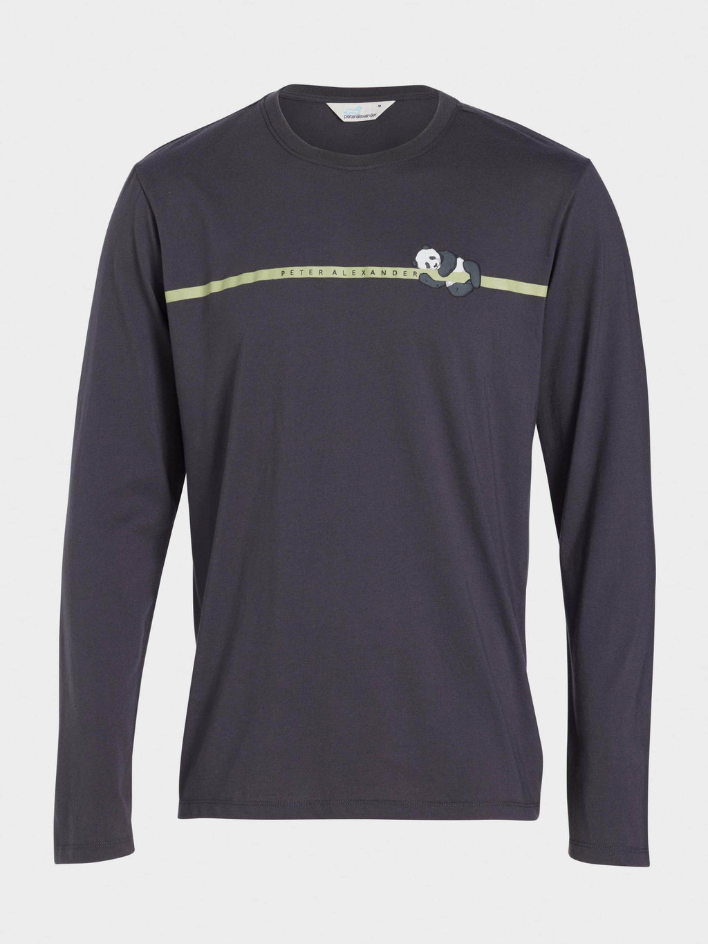 Sleepy Panda Long Sleeve Top charcoal
