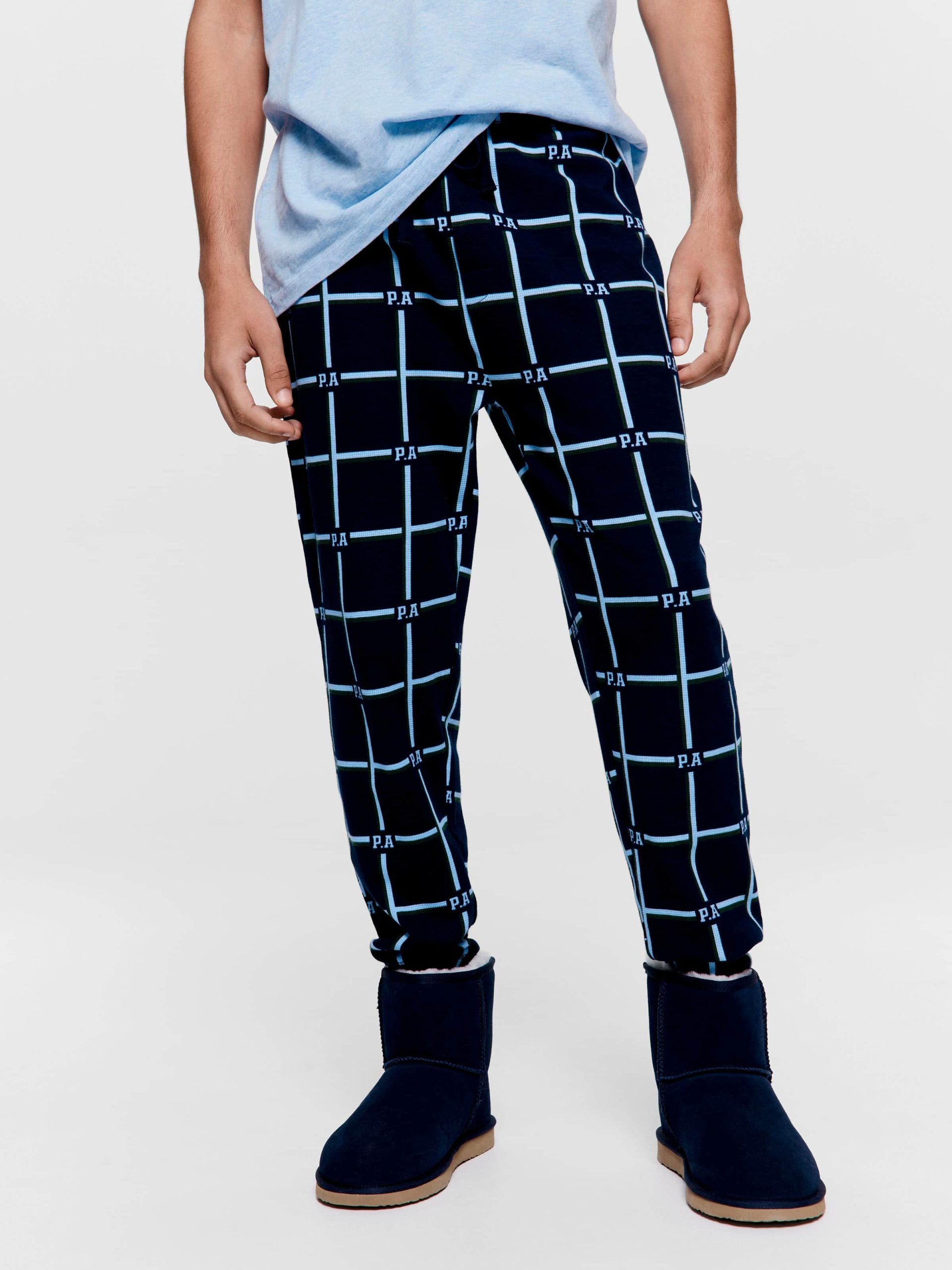 P.A Windowpane Jogger Pj Pant multi
