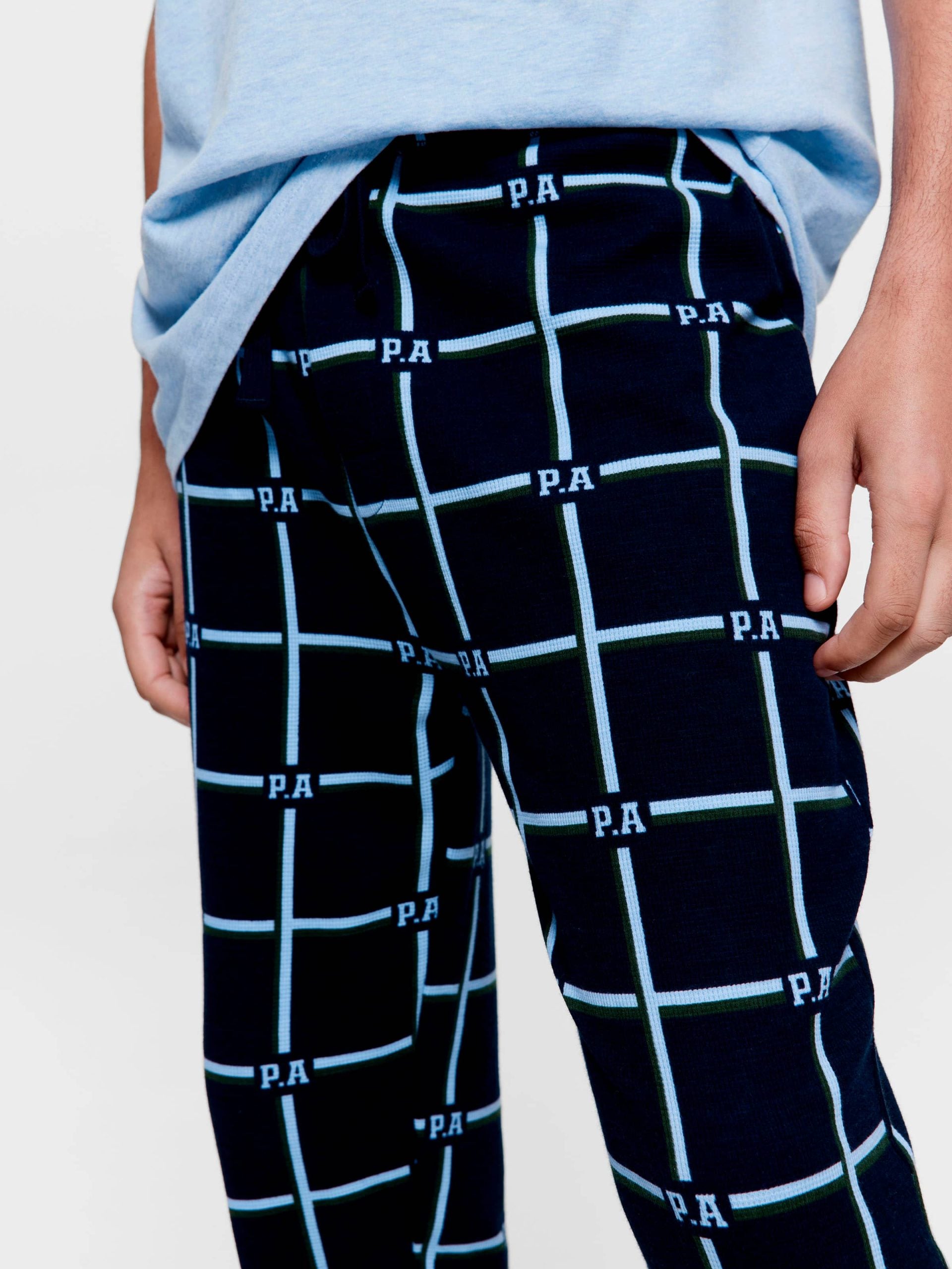 P.A Windowpane Jogger Pj Pant multi
