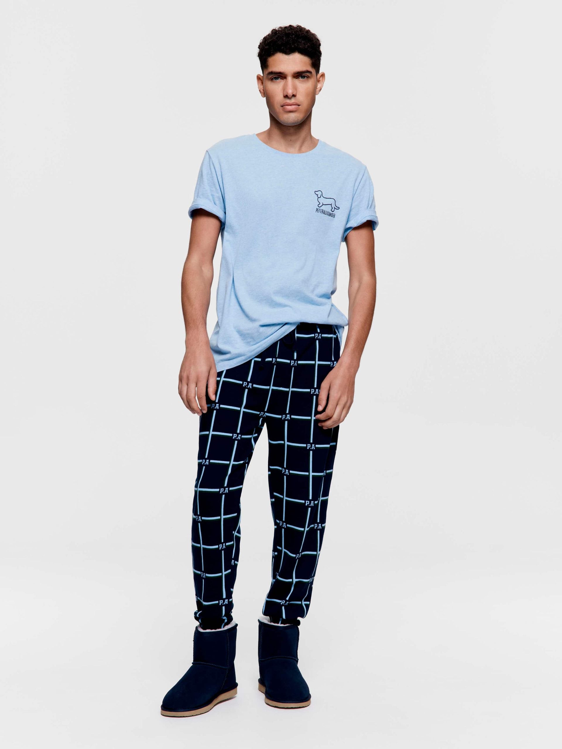 P.A Windowpane Jogger Pj Pant multi