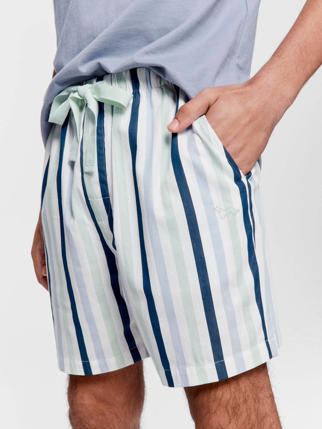 Multi Stripe Mid Short multi