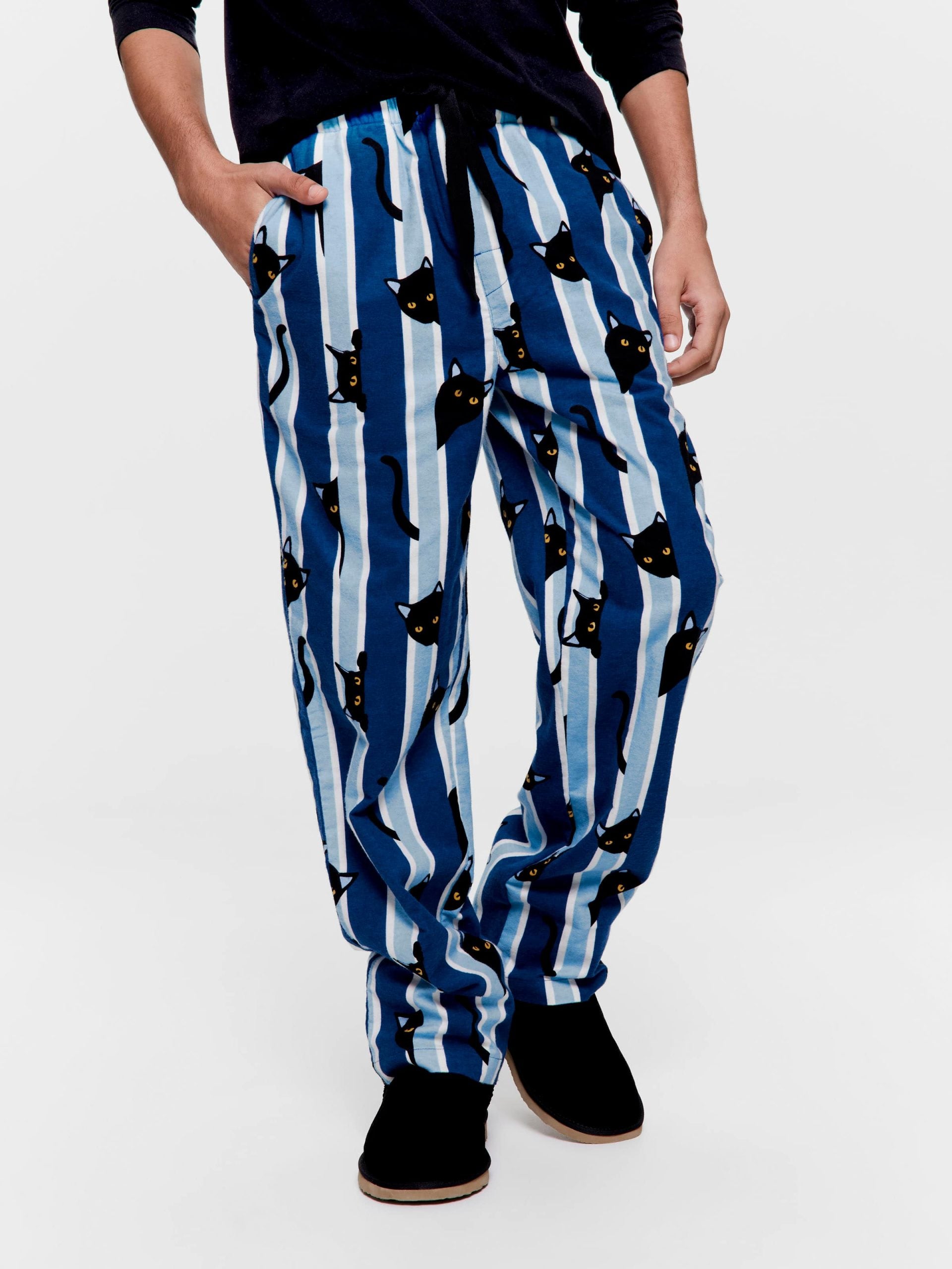 Sneaky Cat Classic Flannelette Pj Pant multi
