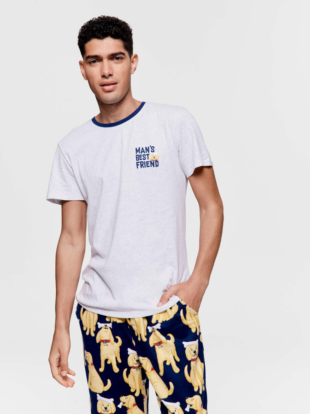 Mans Best Friend Tee greymarle