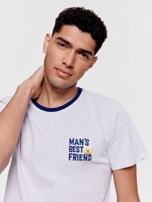 Mans Best Friend Tee greymarle