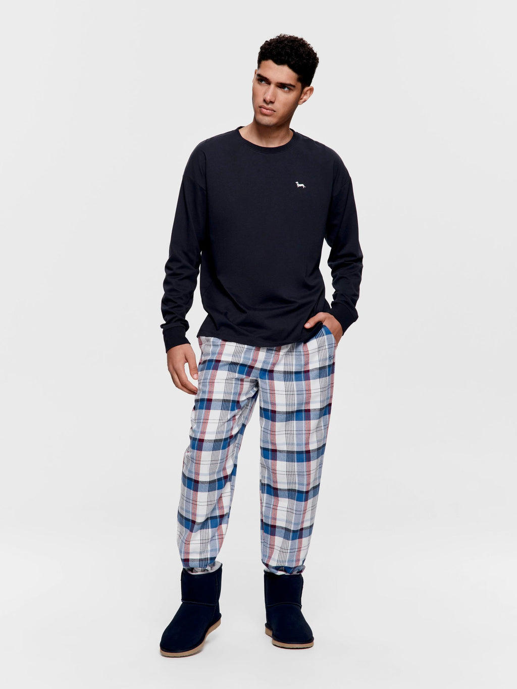 Charcoal Long Sleeve Top charcoal