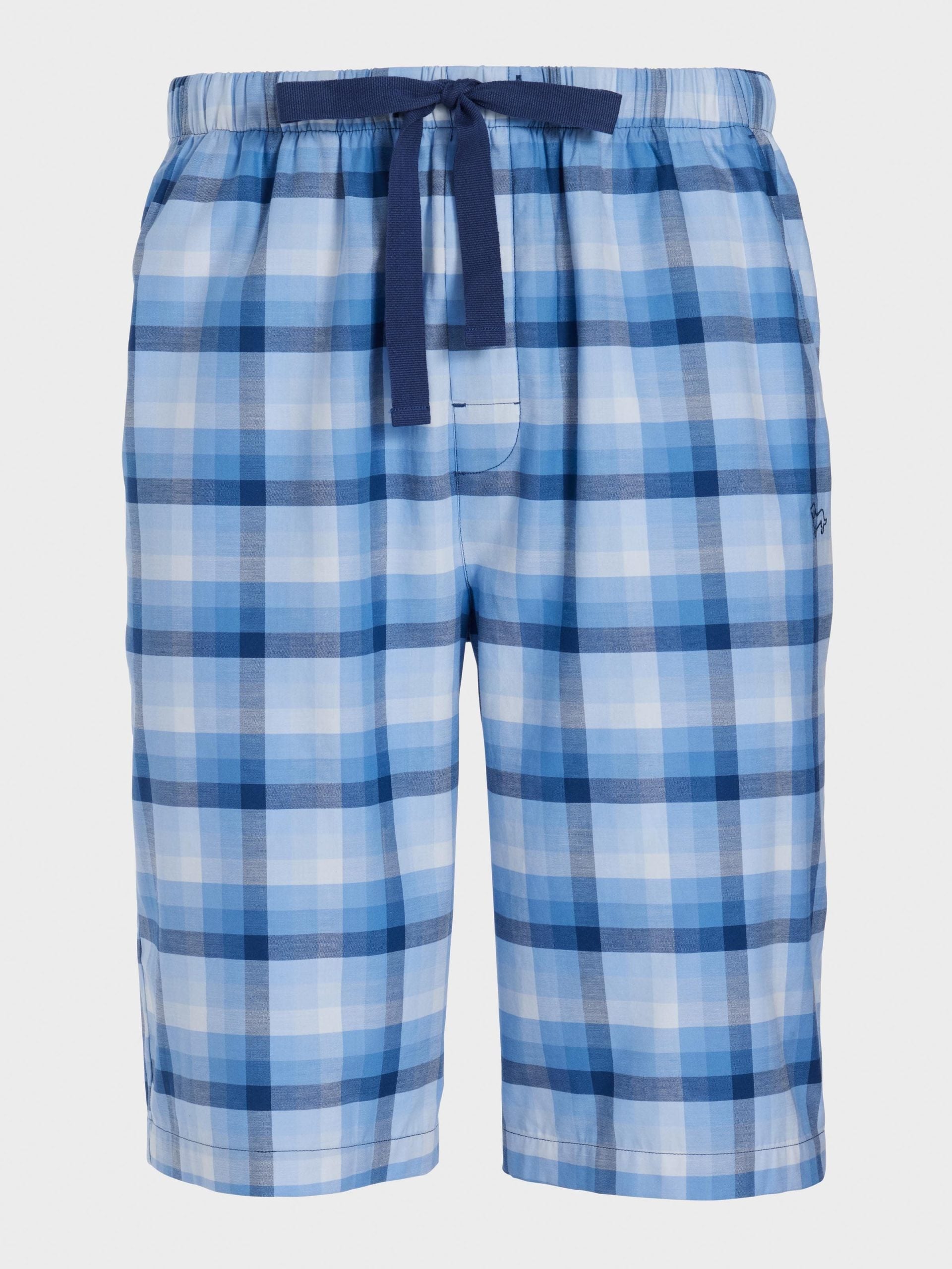Mini Check Long Short blue