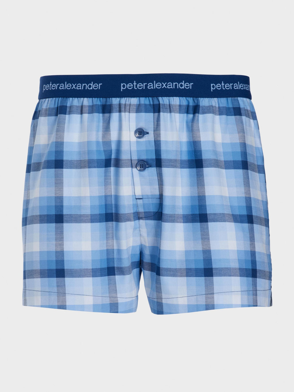 Mini Check Boxer Short blue