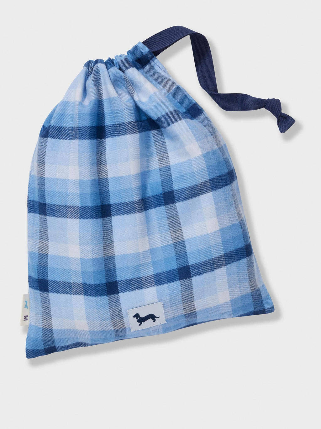 Mini Check Long Sleeve Pj Set blue