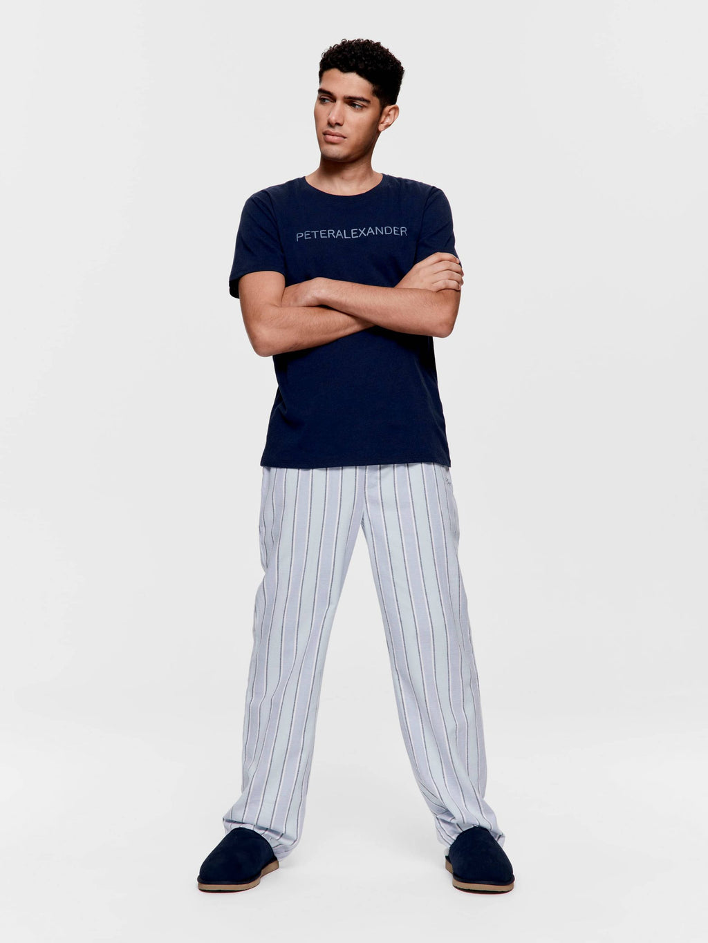 P.A Brand Tee navy