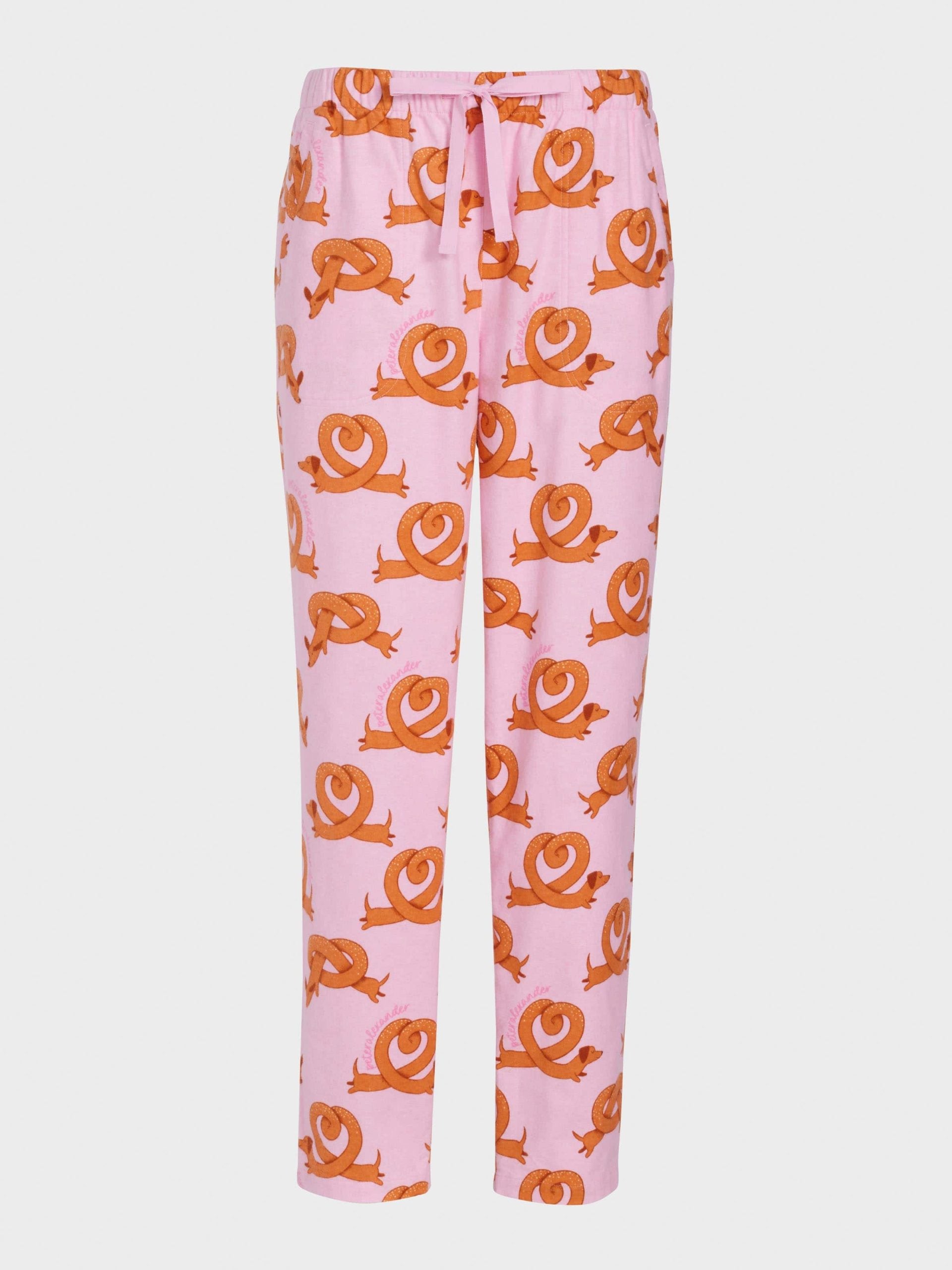 Pretzel Roll Up Flannelette Pj Pant multi