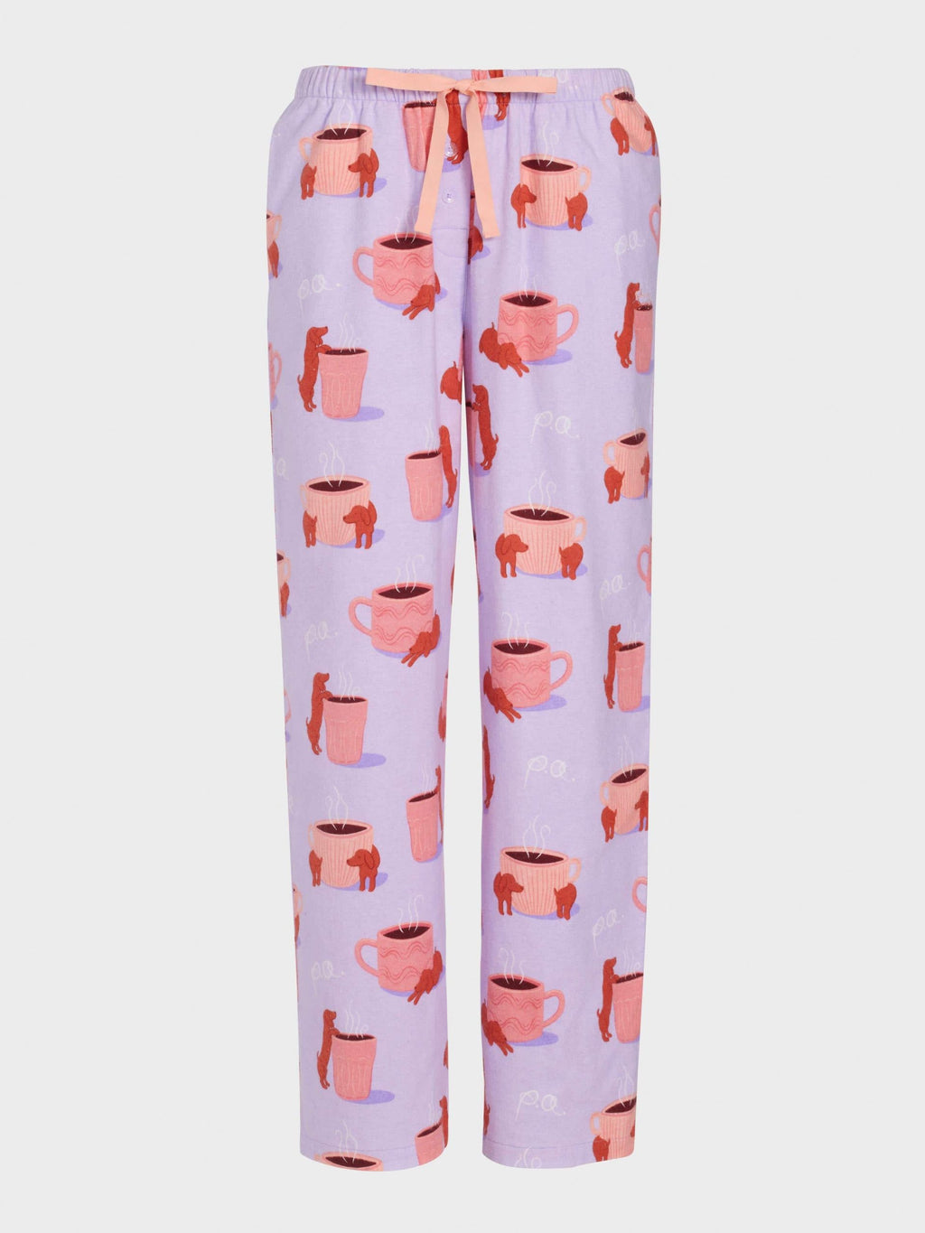 Daxie Loves Coffee Flannelette Classic Pj Pant Multi