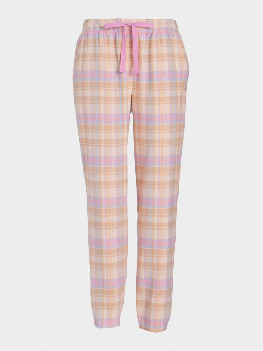 Toffee Check Flannelette Tapered Pj Pant multi