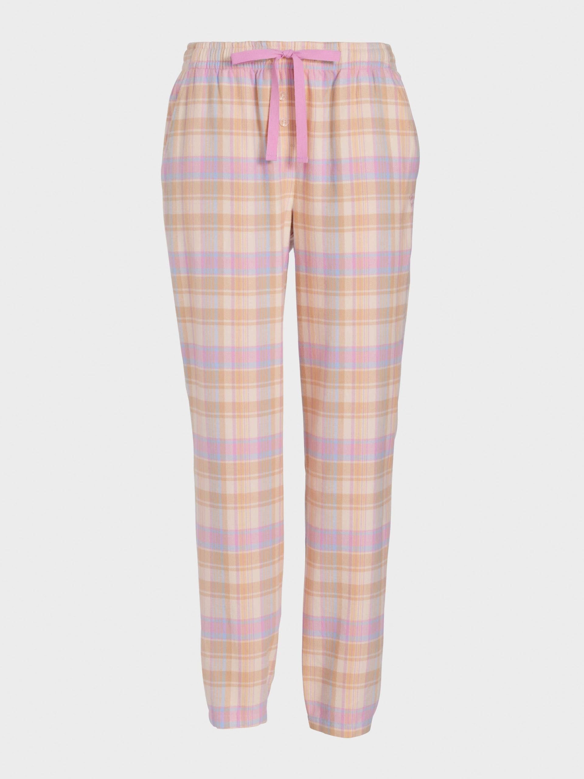 Toffee Check Flannelette Tapered Pj Pant multi