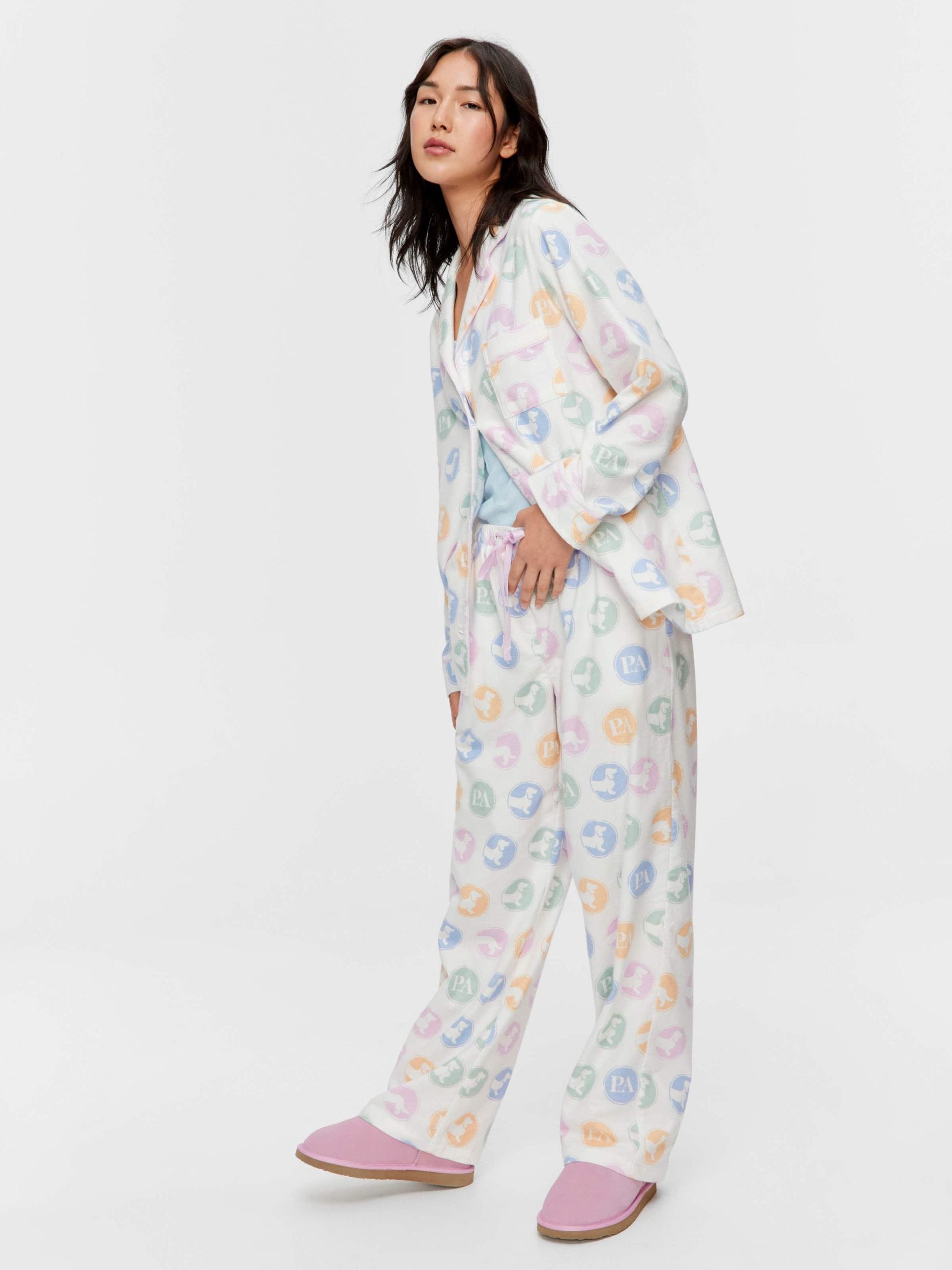 Penny Spot Classic Flannelette Pj Set multi