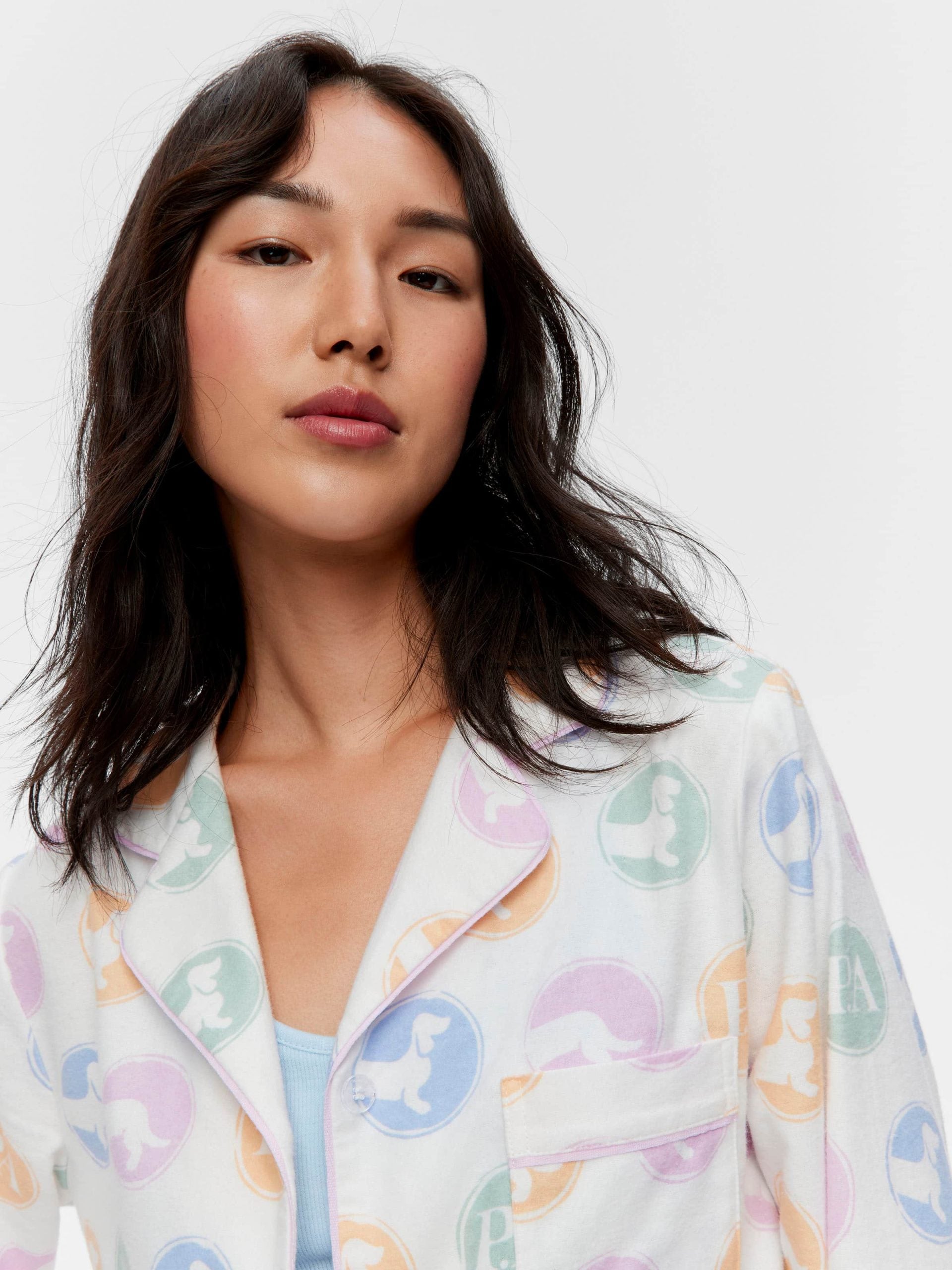Penny Spot Classic Flannelette Pj Set multi