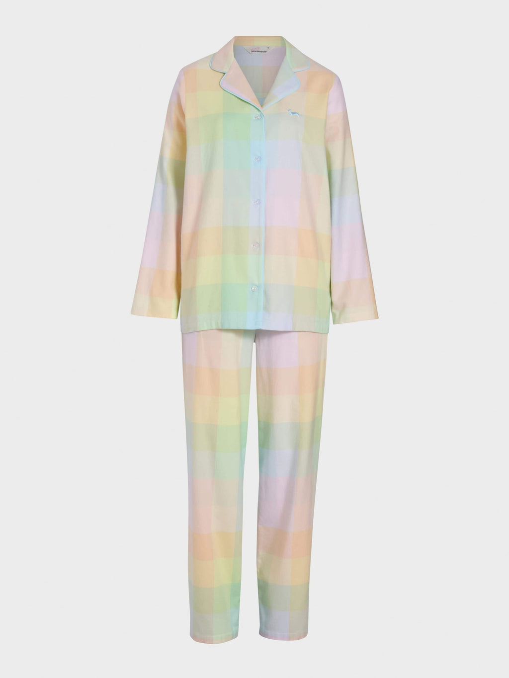 Rainbow Check Classic Flannelette Pj Set multi