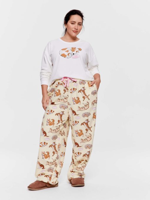 P.A. Plus Happy Dogs Flannelette Classic Pj Pant Multi