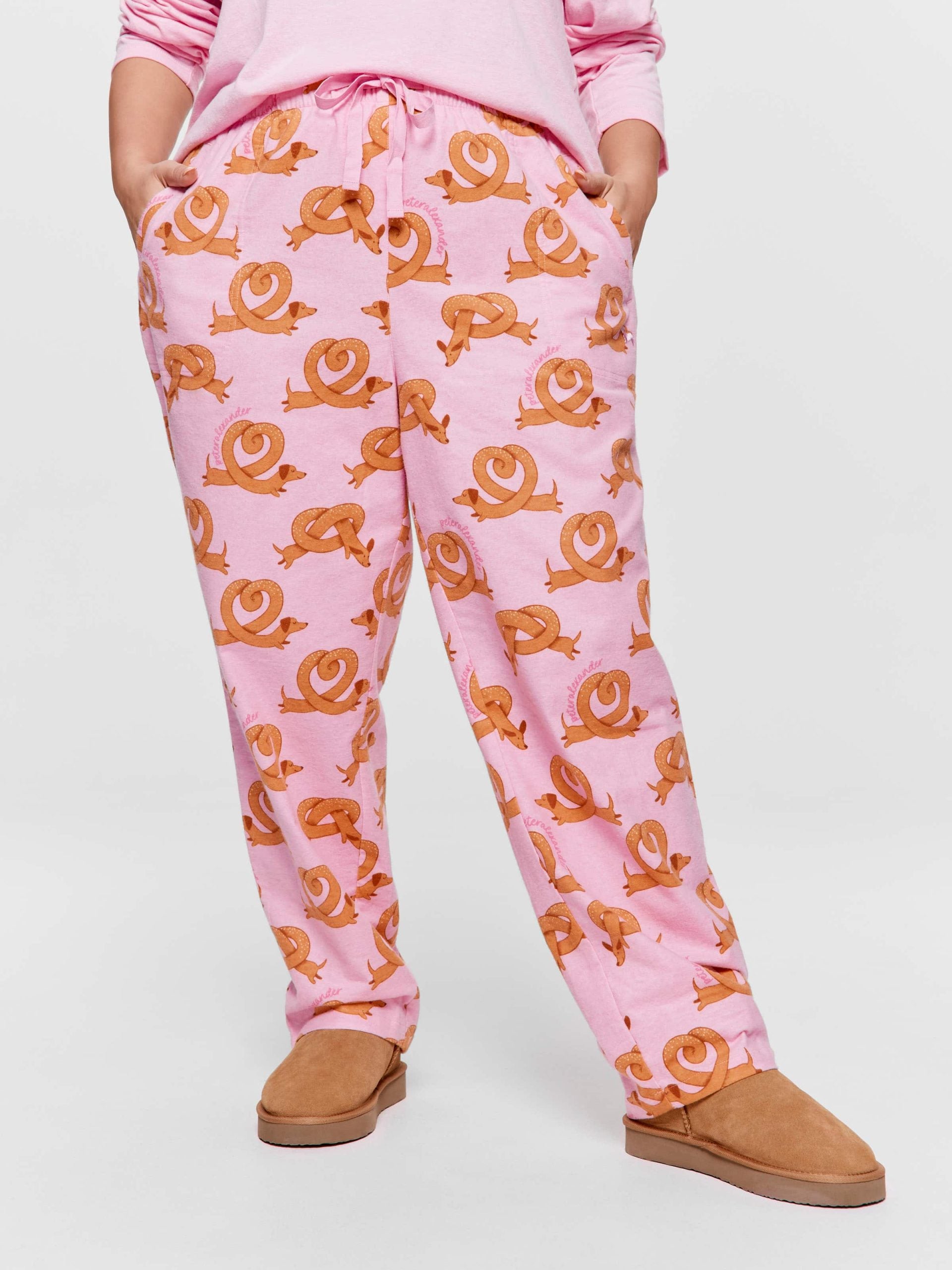 P.A. Plus Pretzel Roll Up Flannelette Pj Pant Multi