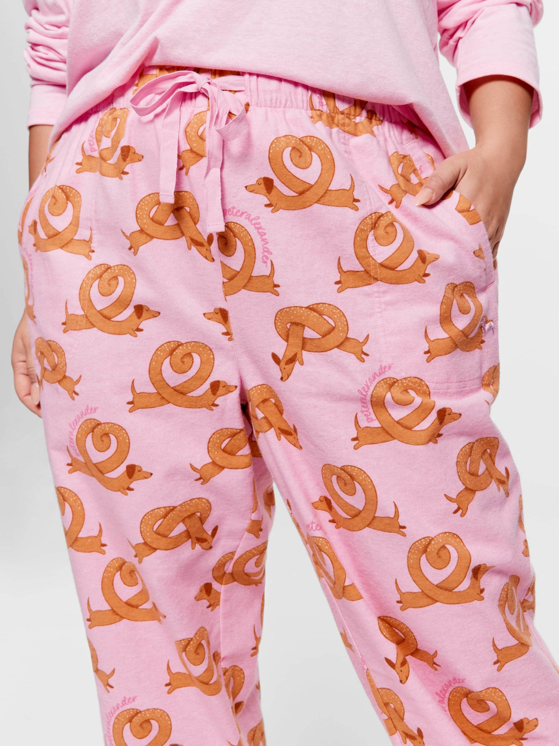 P.A. Plus Pretzel Roll Up Flannelette Pj Pant Multi