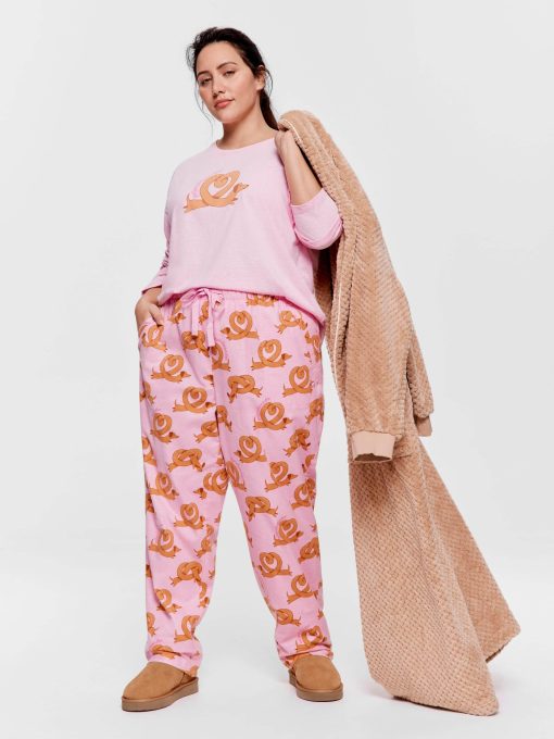 P.A. Plus Pretzel Roll Up Flannelette Pj Pant Multi