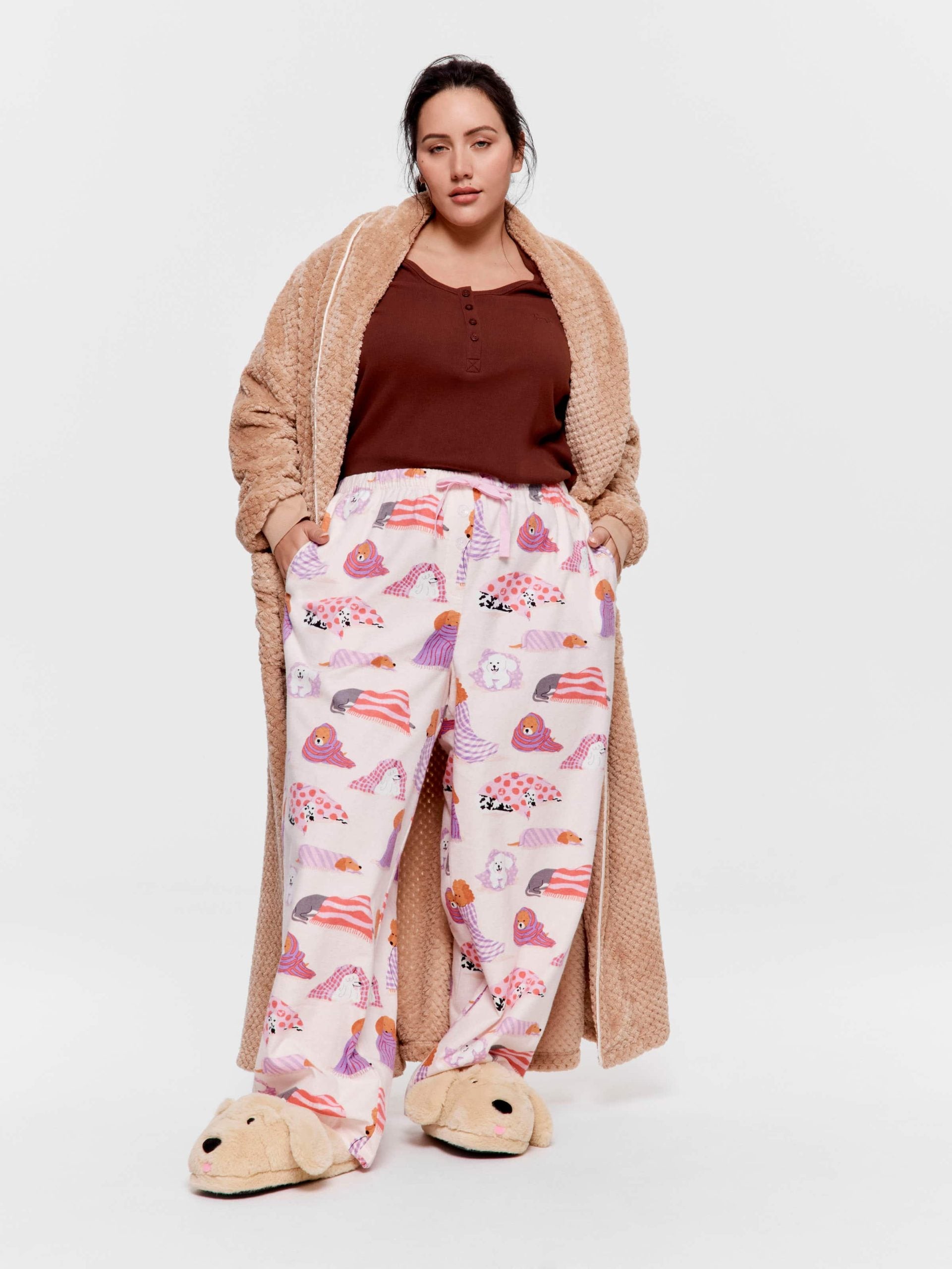 P.A. Plus Blanket Dogs Classic Flannelette Pj Pant Multi