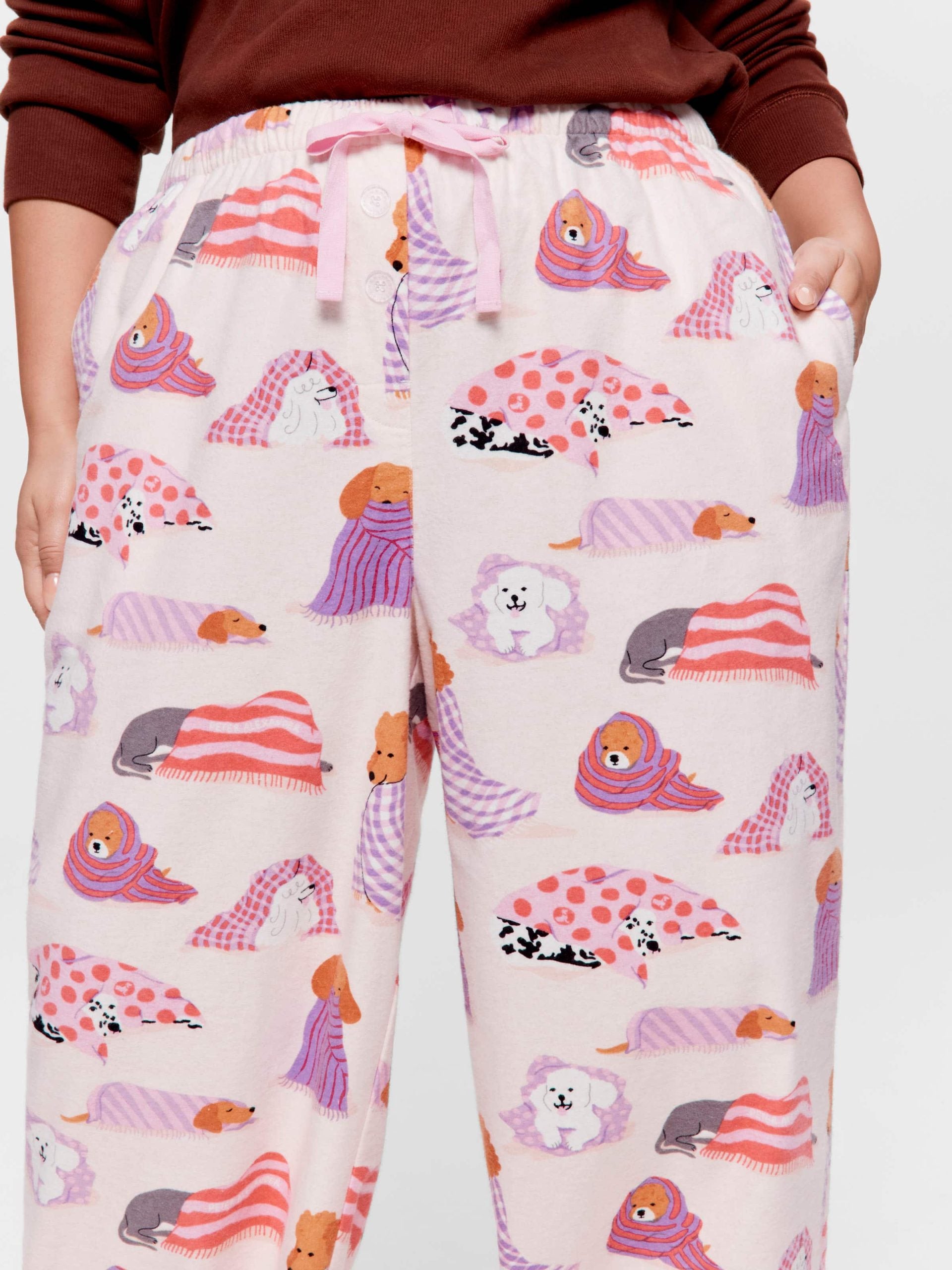 P.A. Plus Blanket Dogs Classic Flannelette Pj Pant Multi