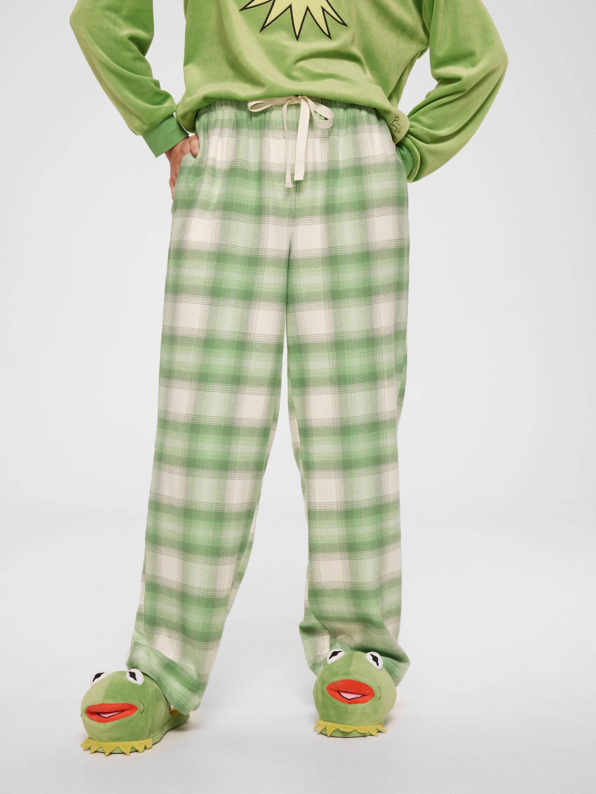 Green Check Flannelette Classic Pj Pant multi