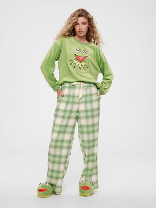 Green Check Flannelette Classic Pj Pant multi