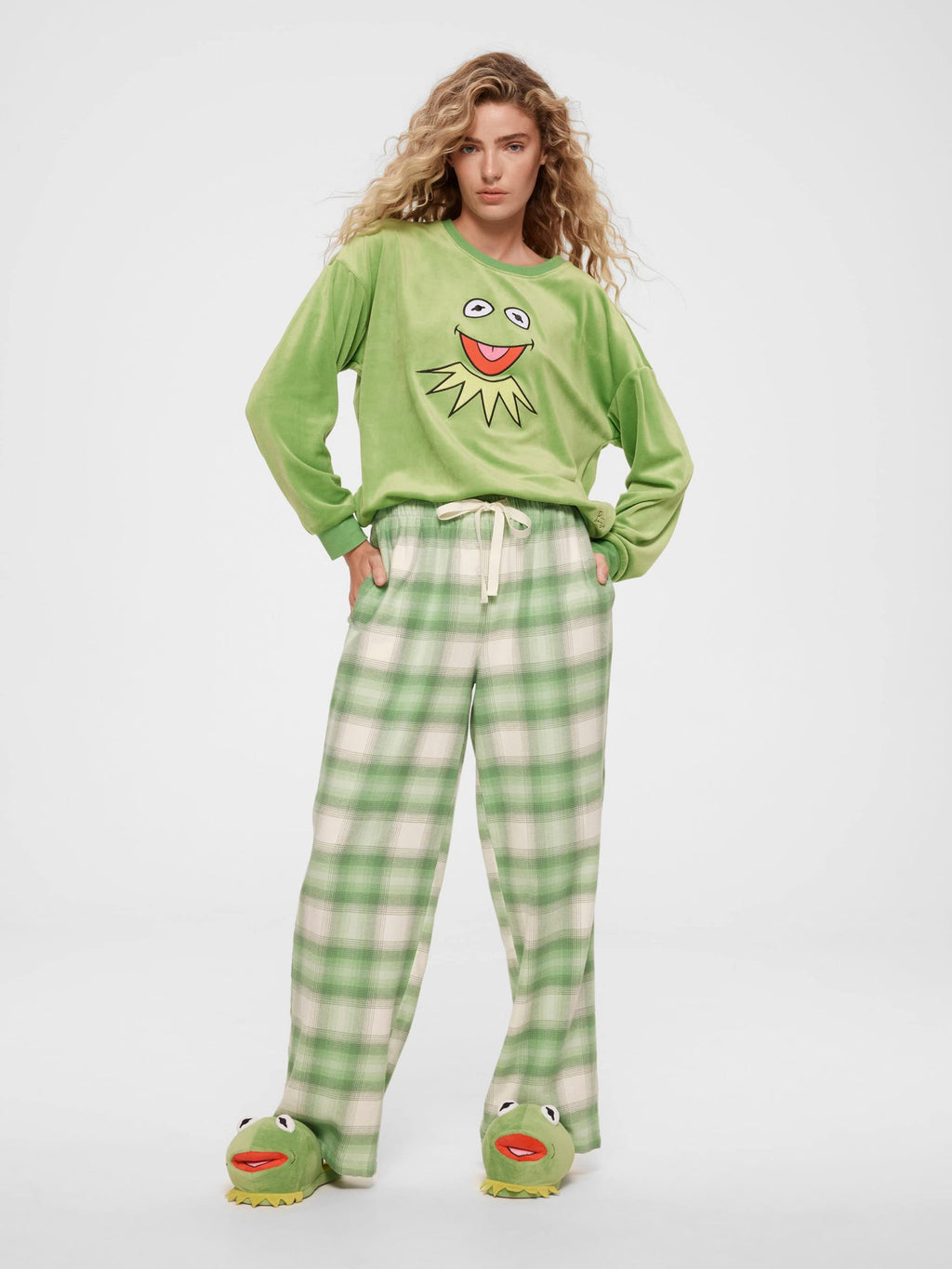 Green Check Flannelette Classic Pj Pant multi