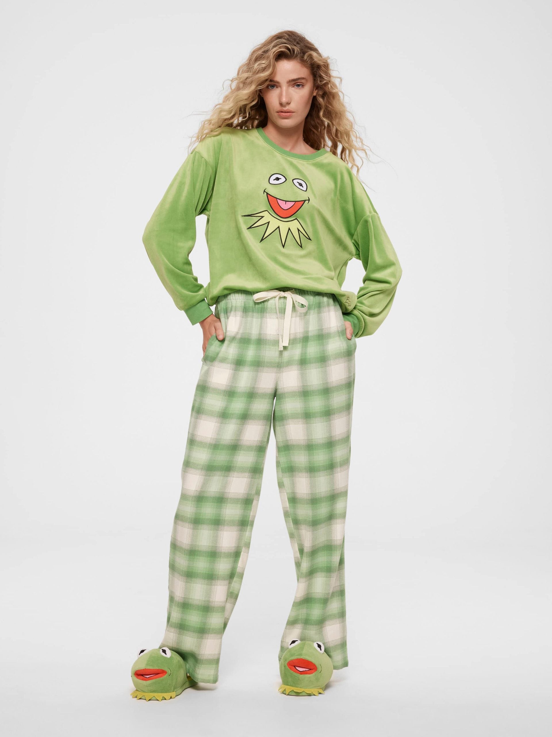 Green Check Flannelette Classic Pj Pant multi