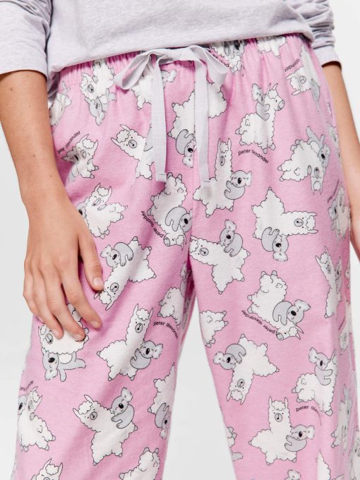 Koala & Llama Classic Flannelette Pj Pant multi