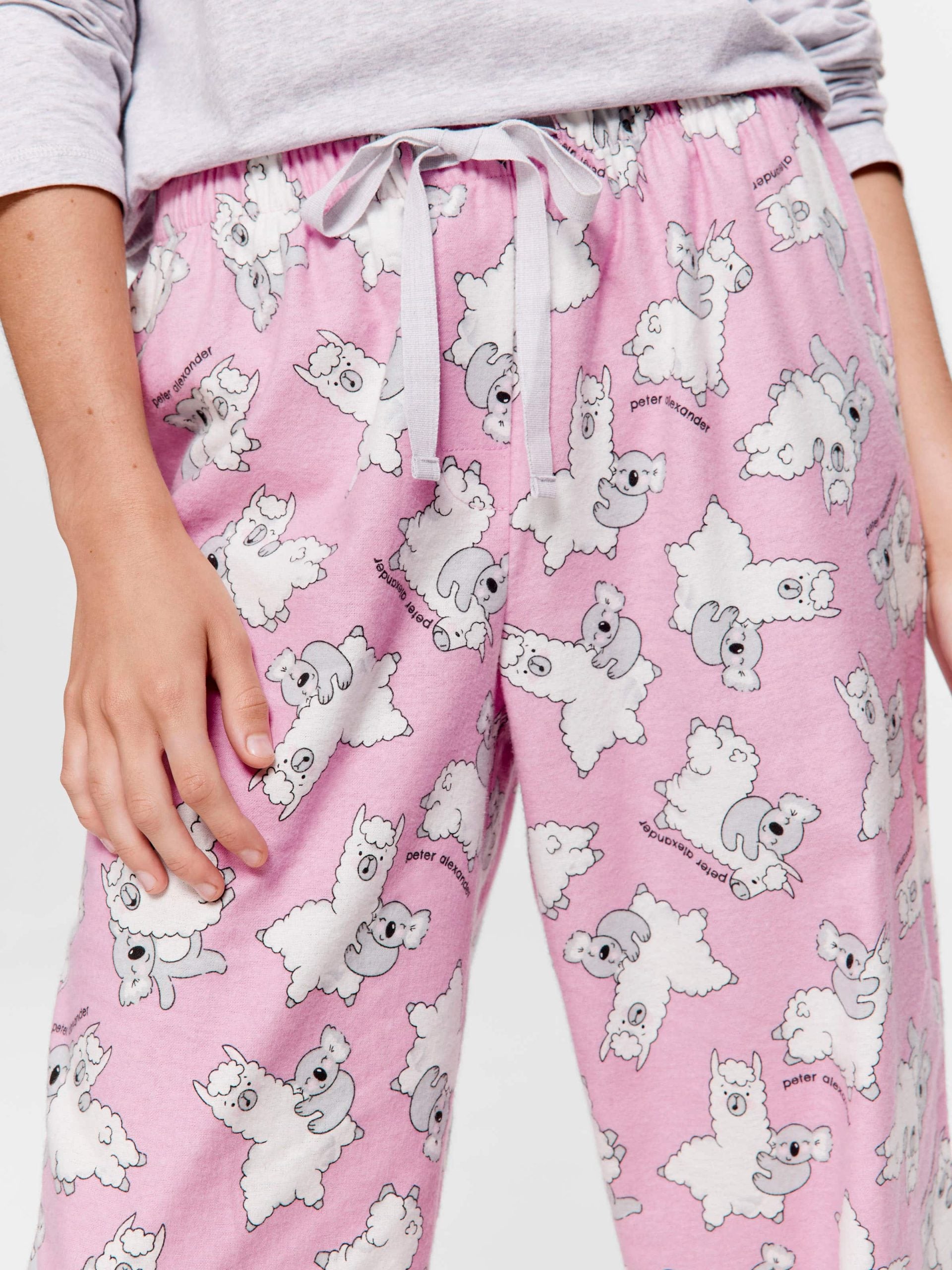 Koala & Llama Classic Flannelette Pj Pant multi