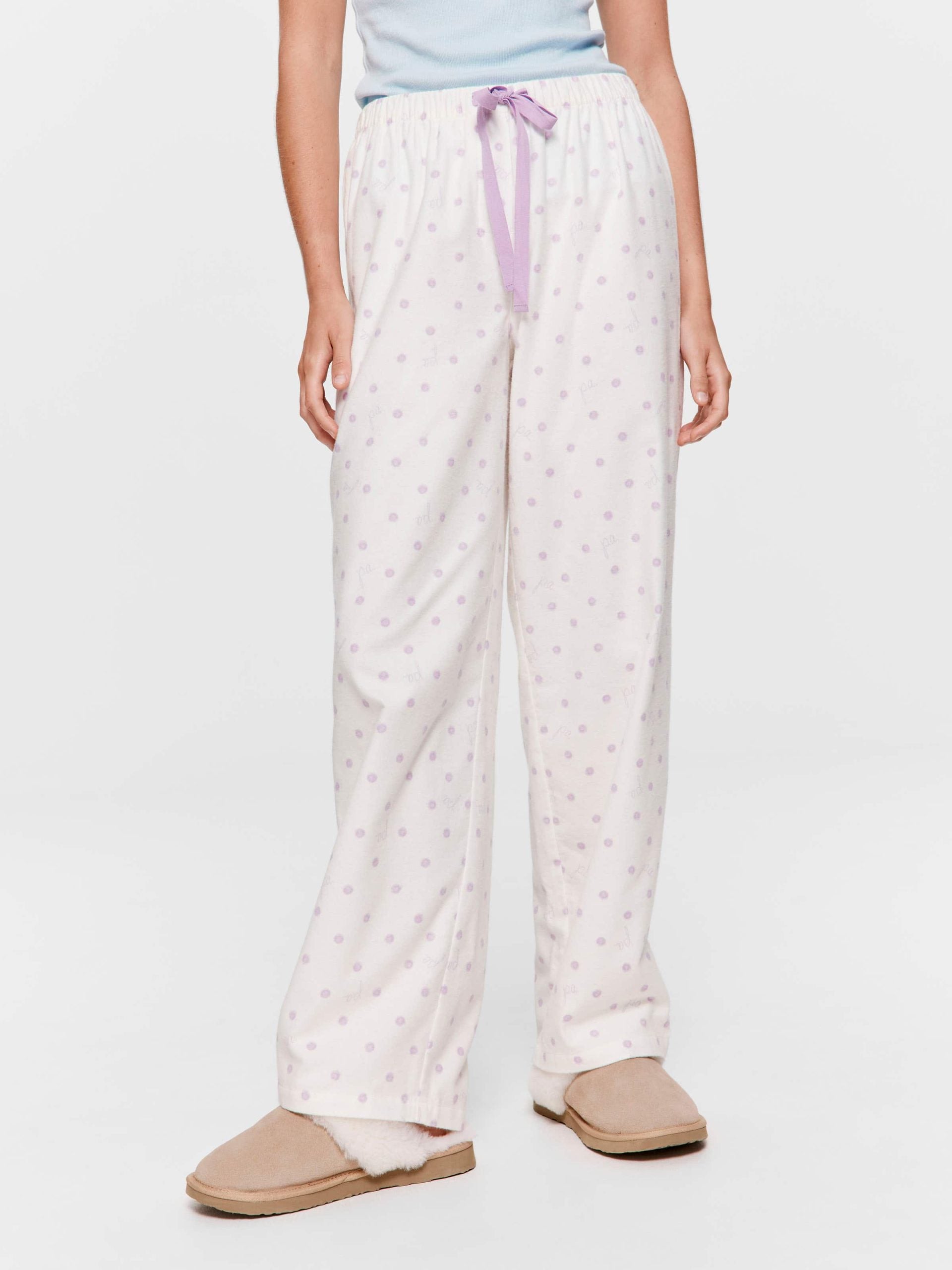 Watercolour Spot Classic Flannelette Pj Pant multi
