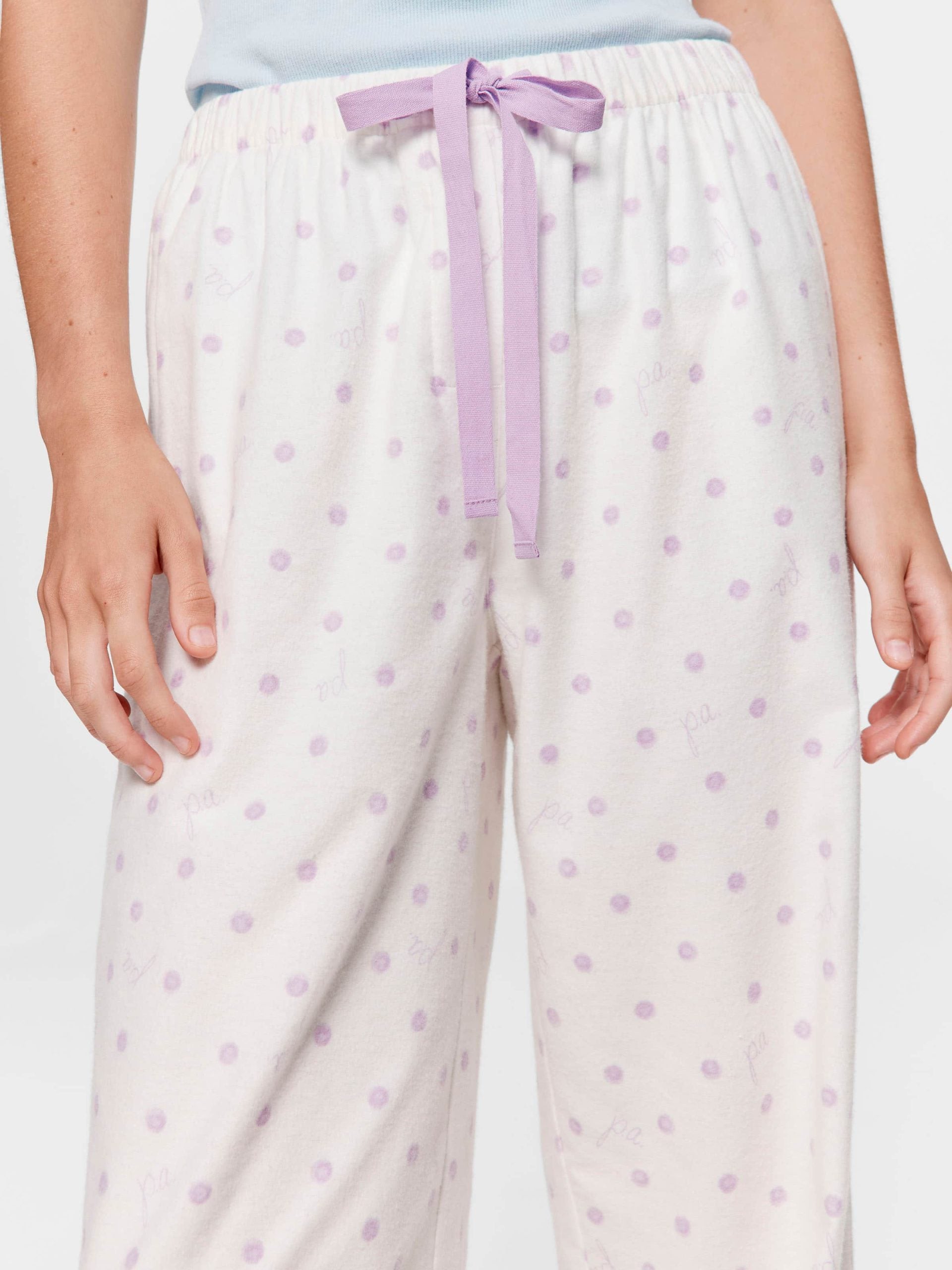 Watercolour Spot Classic Flannelette Pj Pant multi